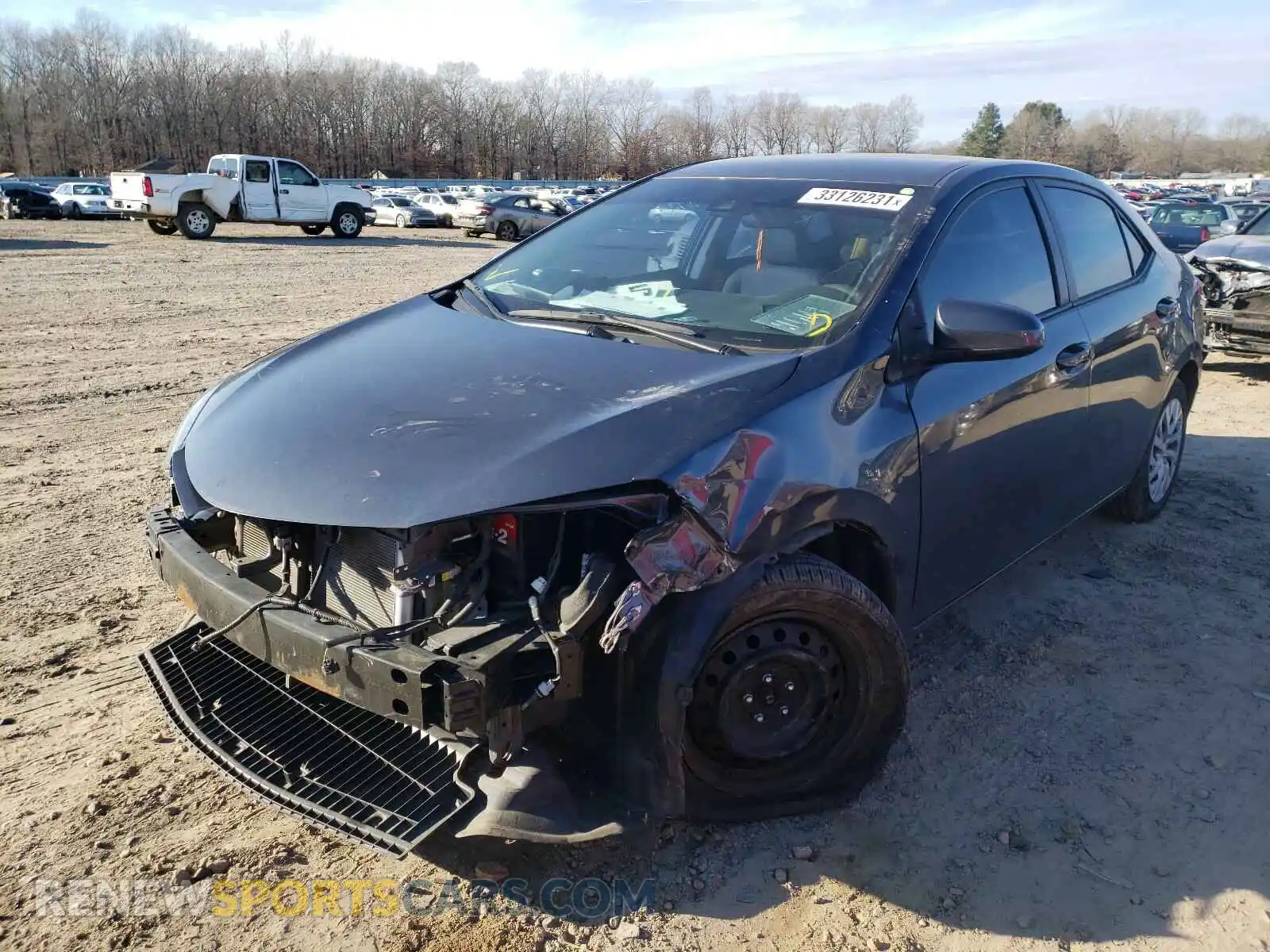 2 Photograph of a damaged car 5YFBURHE2KP862159 TOYOTA COROLLA 2019