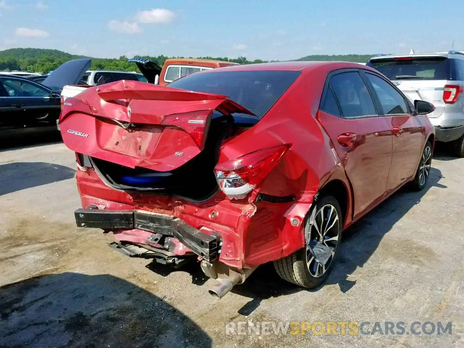 4 Photograph of a damaged car 5YFBURHE2KP870844 TOYOTA COROLLA 2019