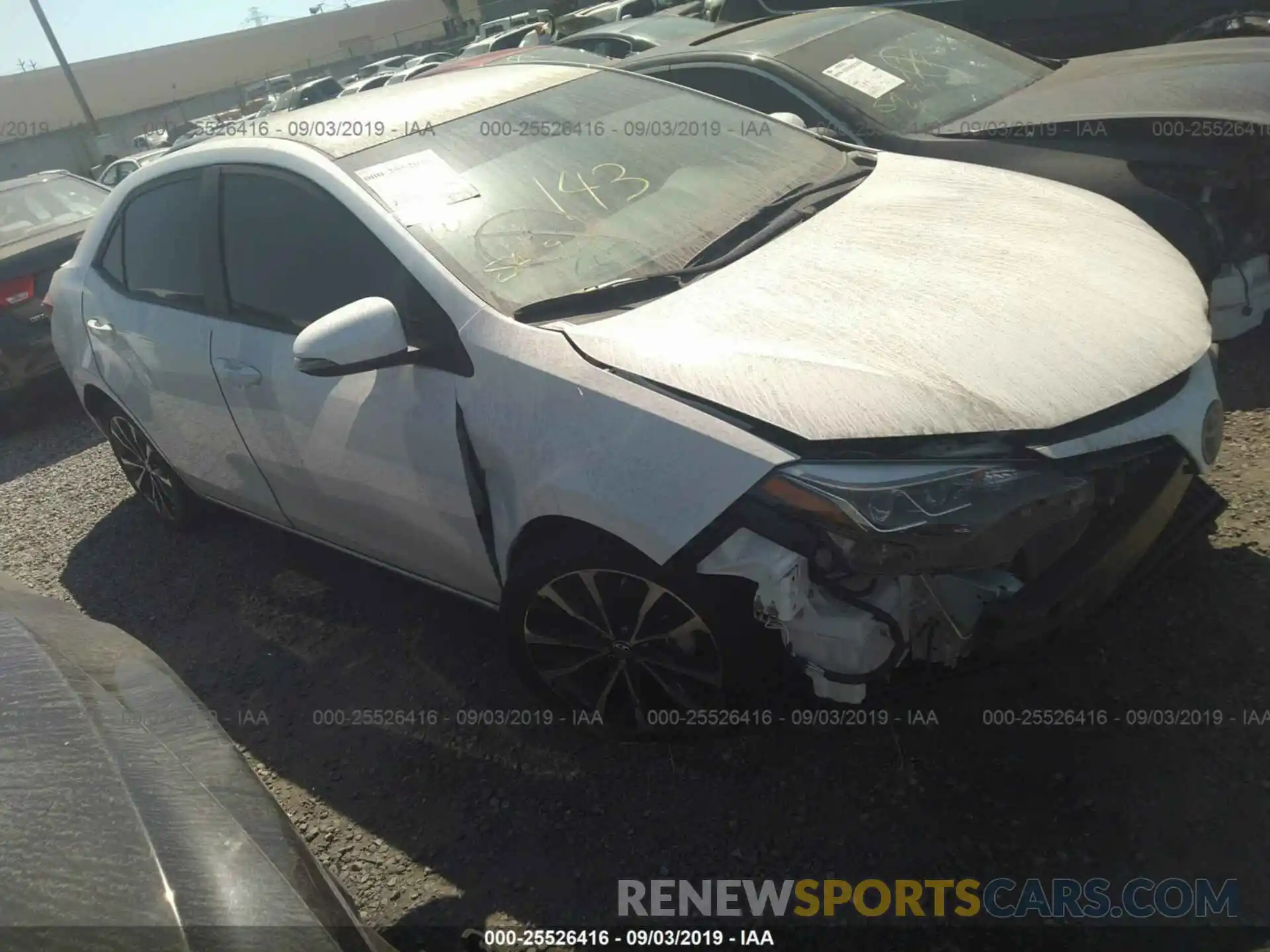 1 Photograph of a damaged car 5YFBURHE2KP899664 TOYOTA COROLLA 2019