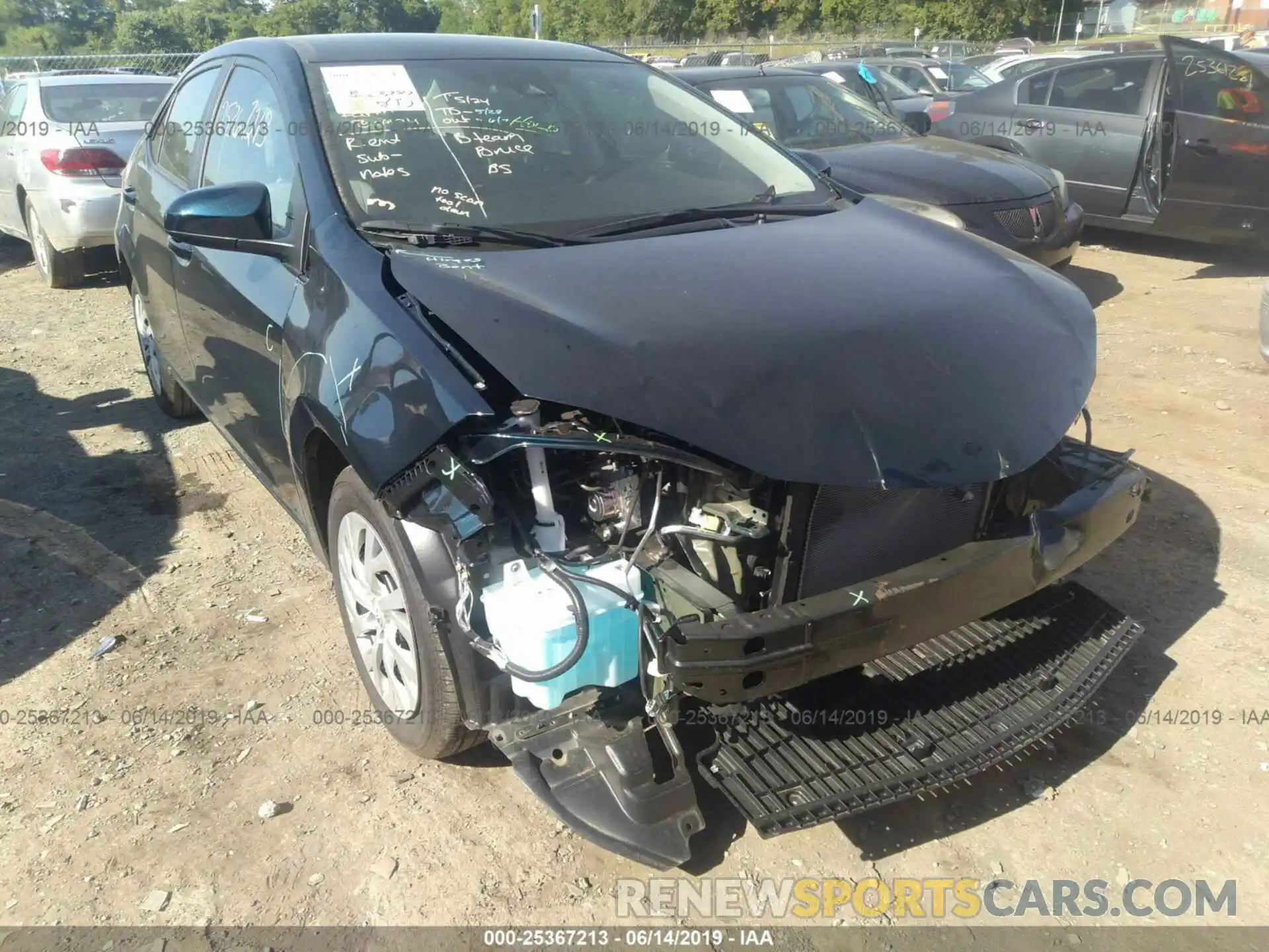1 Photograph of a damaged car 5YFBURHE2KP910341 TOYOTA COROLLA 2019