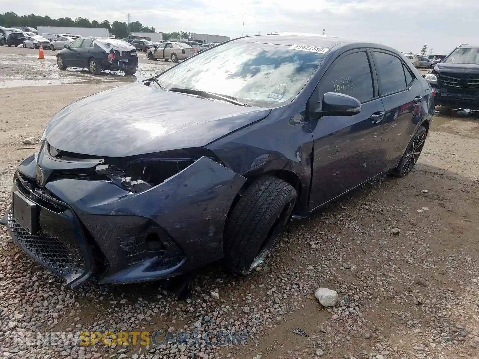 2 Photograph of a damaged car 5YFBURHE2KP922876 TOYOTA COROLLA 2019