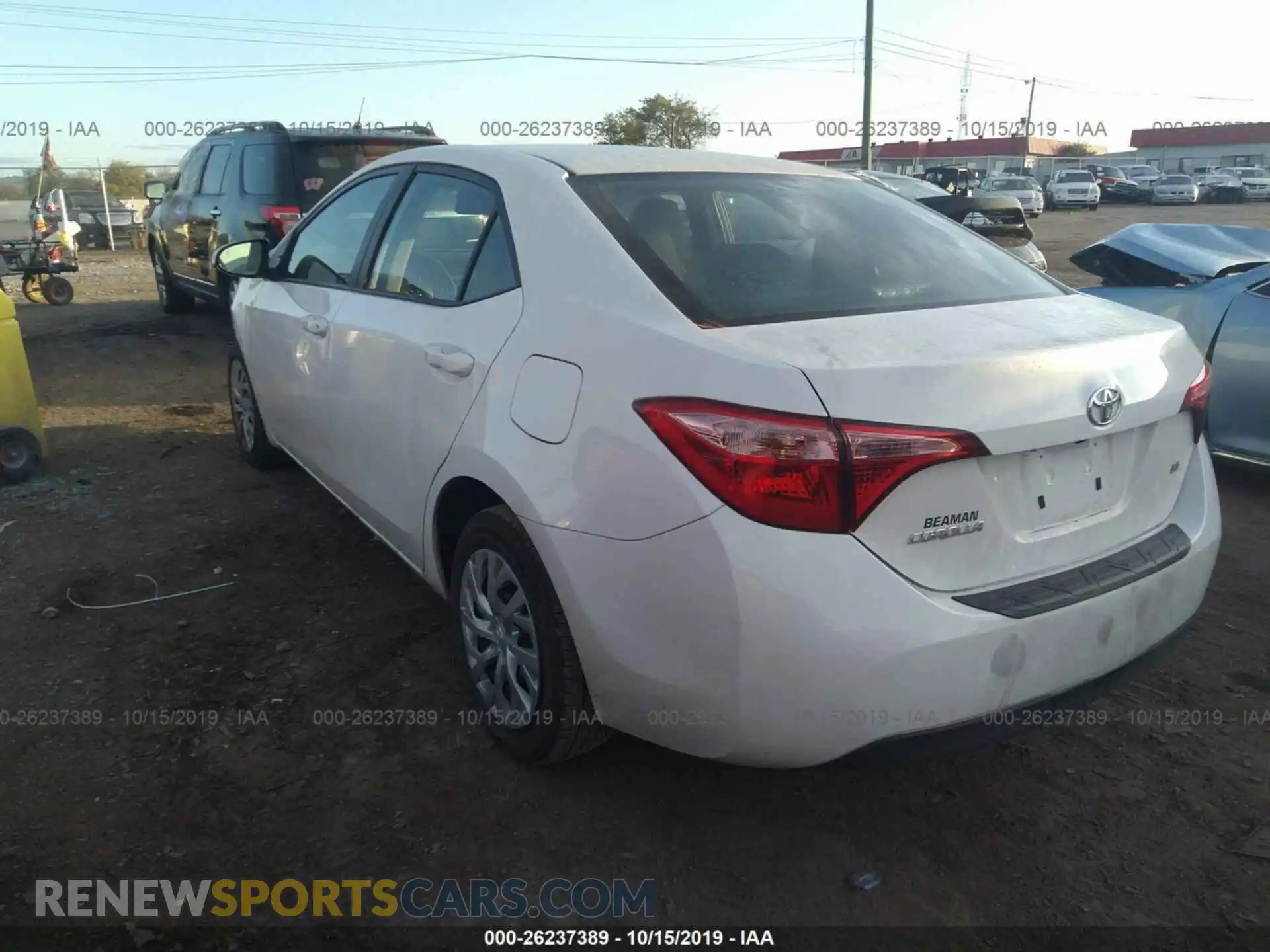 3 Фотография поврежденного автомобиля 5YFBURHE2KP948832 TOYOTA COROLLA 2019