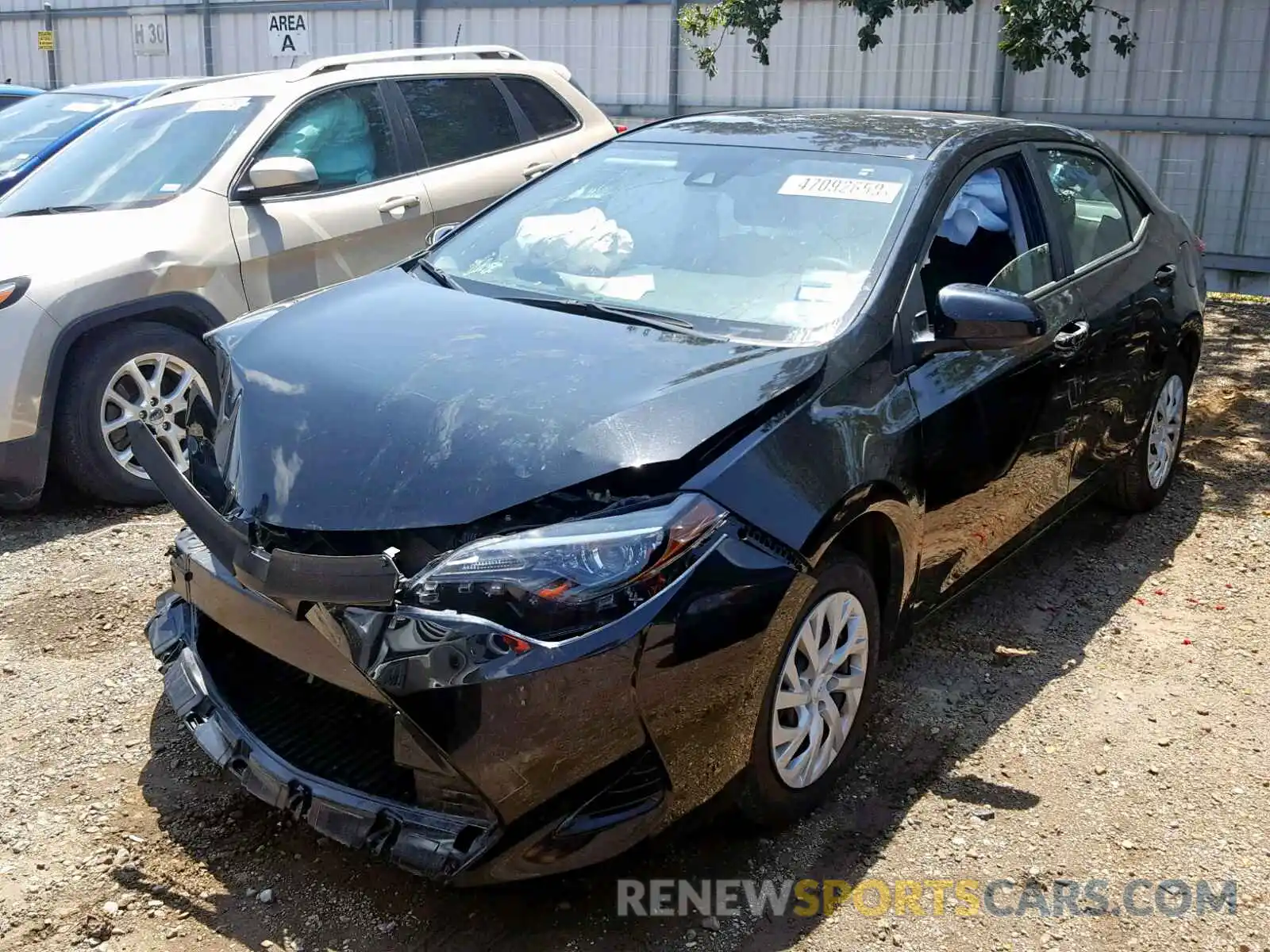 2 Photograph of a damaged car 5YFBURHE3KP873672 TOYOTA COROLLA 2019