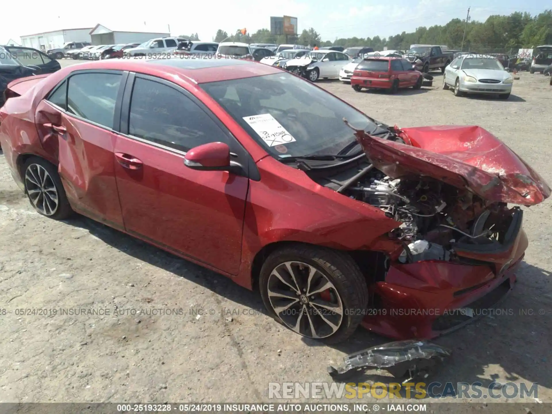 1 Photograph of a damaged car 5YFBURHE3KP900806 TOYOTA COROLLA 2019