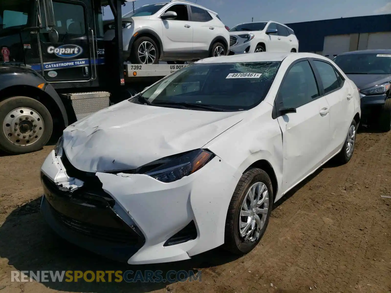 2 Photograph of a damaged car 5YFBURHE3KP919811 TOYOTA COROLLA 2019