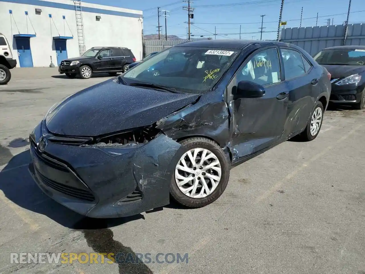 2 Photograph of a damaged car 5YFBURHE3KP939492 TOYOTA COROLLA 2019