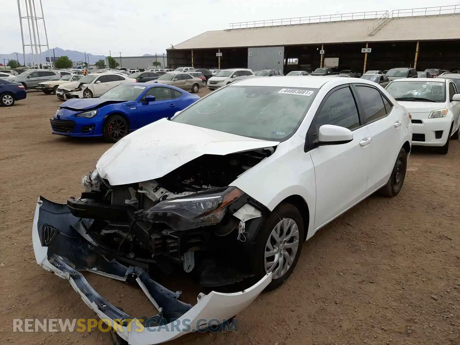 2 Photograph of a damaged car 5YFBURHE4KP858159 TOYOTA COROLLA 2019