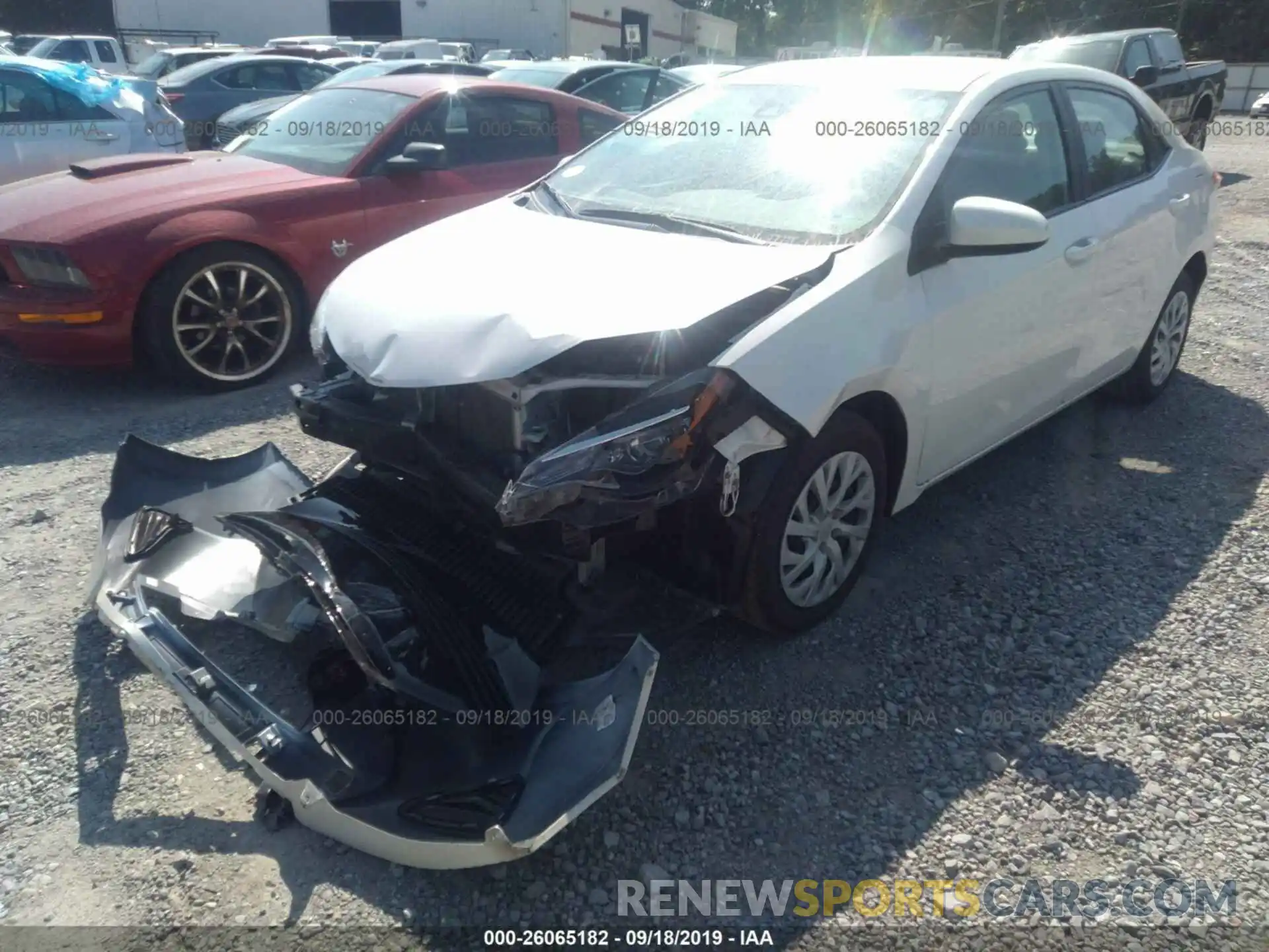 2 Photograph of a damaged car 5YFBURHE4KP859523 TOYOTA COROLLA 2019
