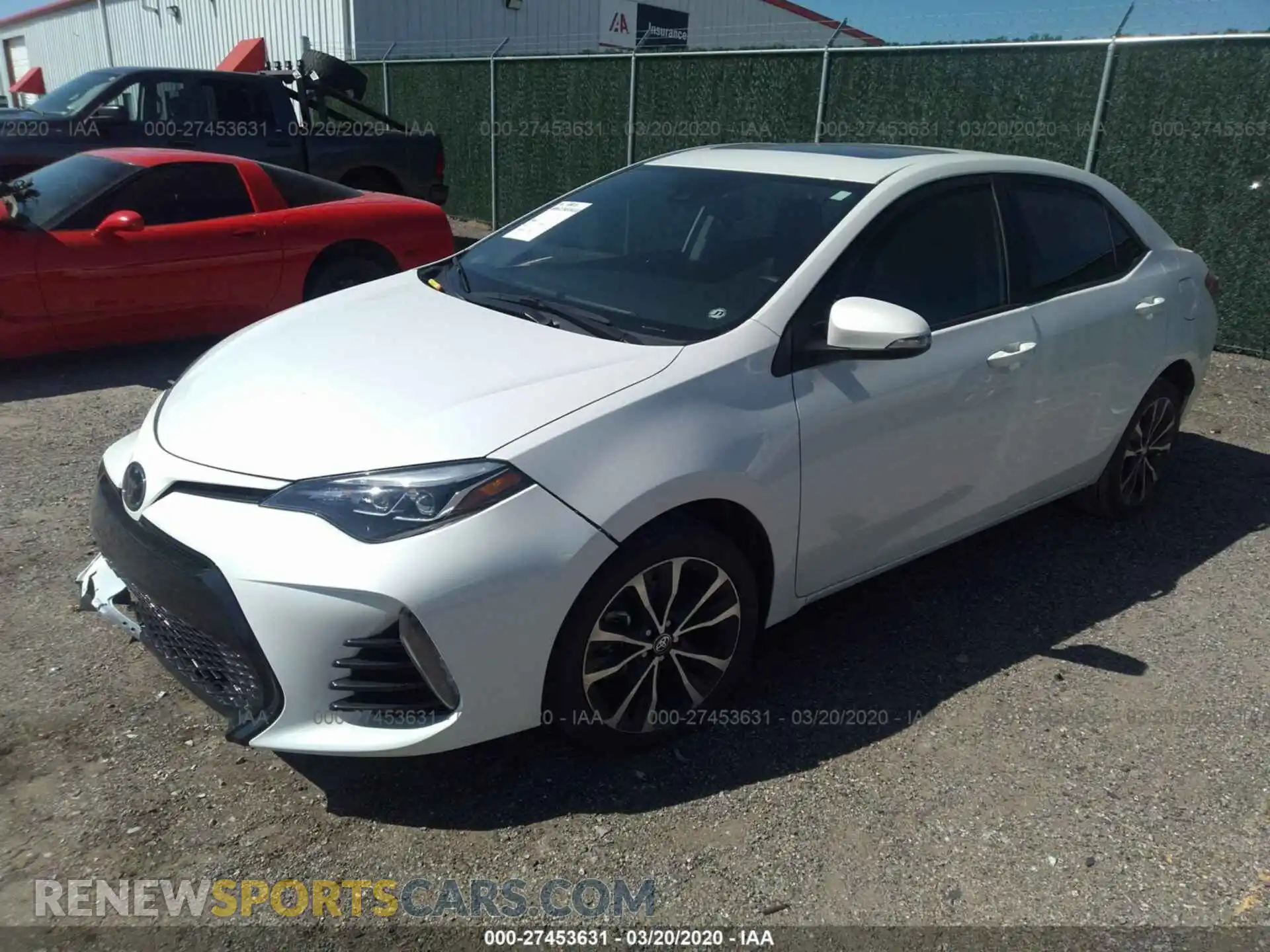 2 Photograph of a damaged car 5YFBURHE4KP861434 TOYOTA COROLLA 2019
