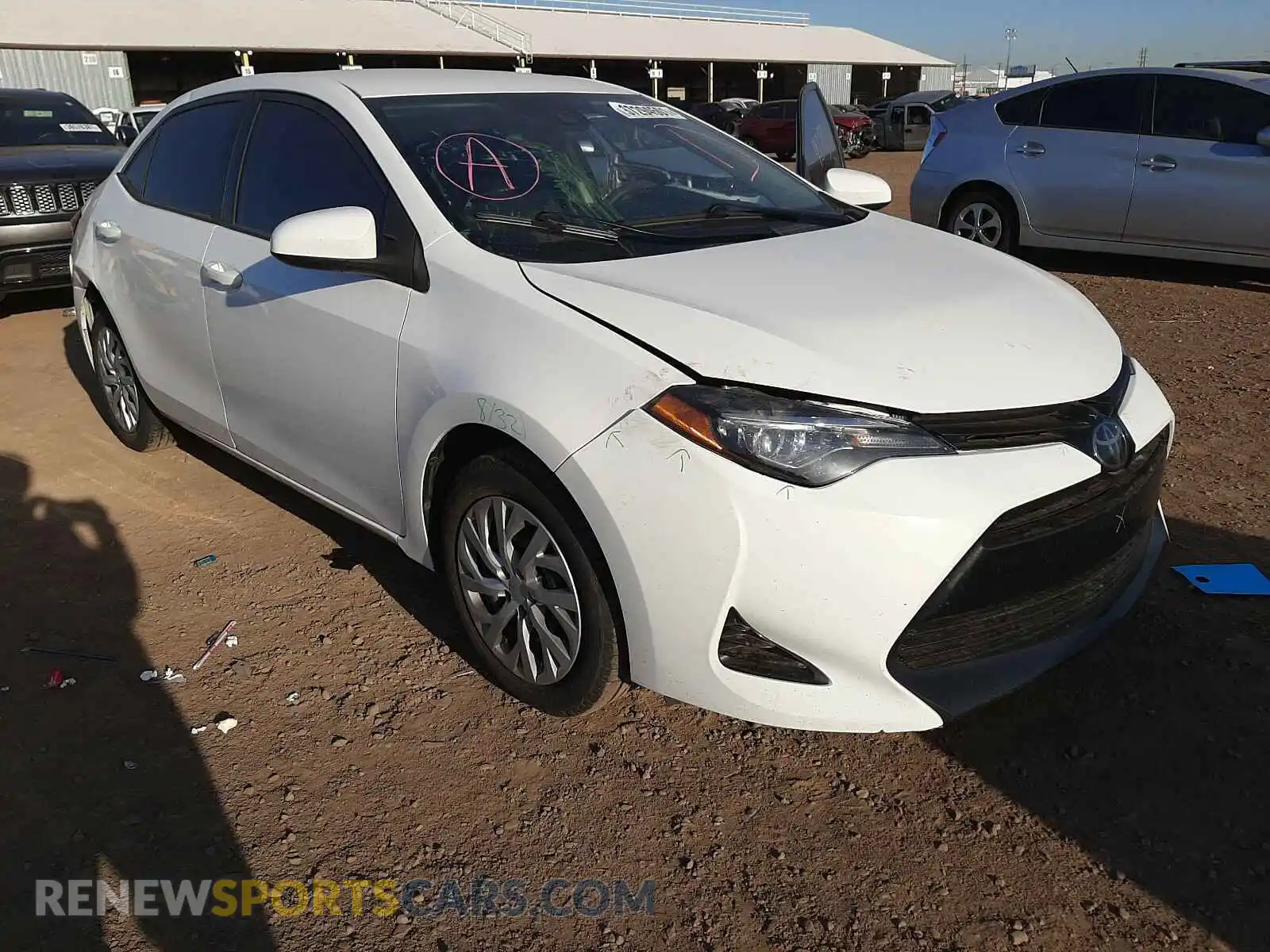 1 Photograph of a damaged car 5YFBURHE4KP862602 TOYOTA COROLLA 2019
