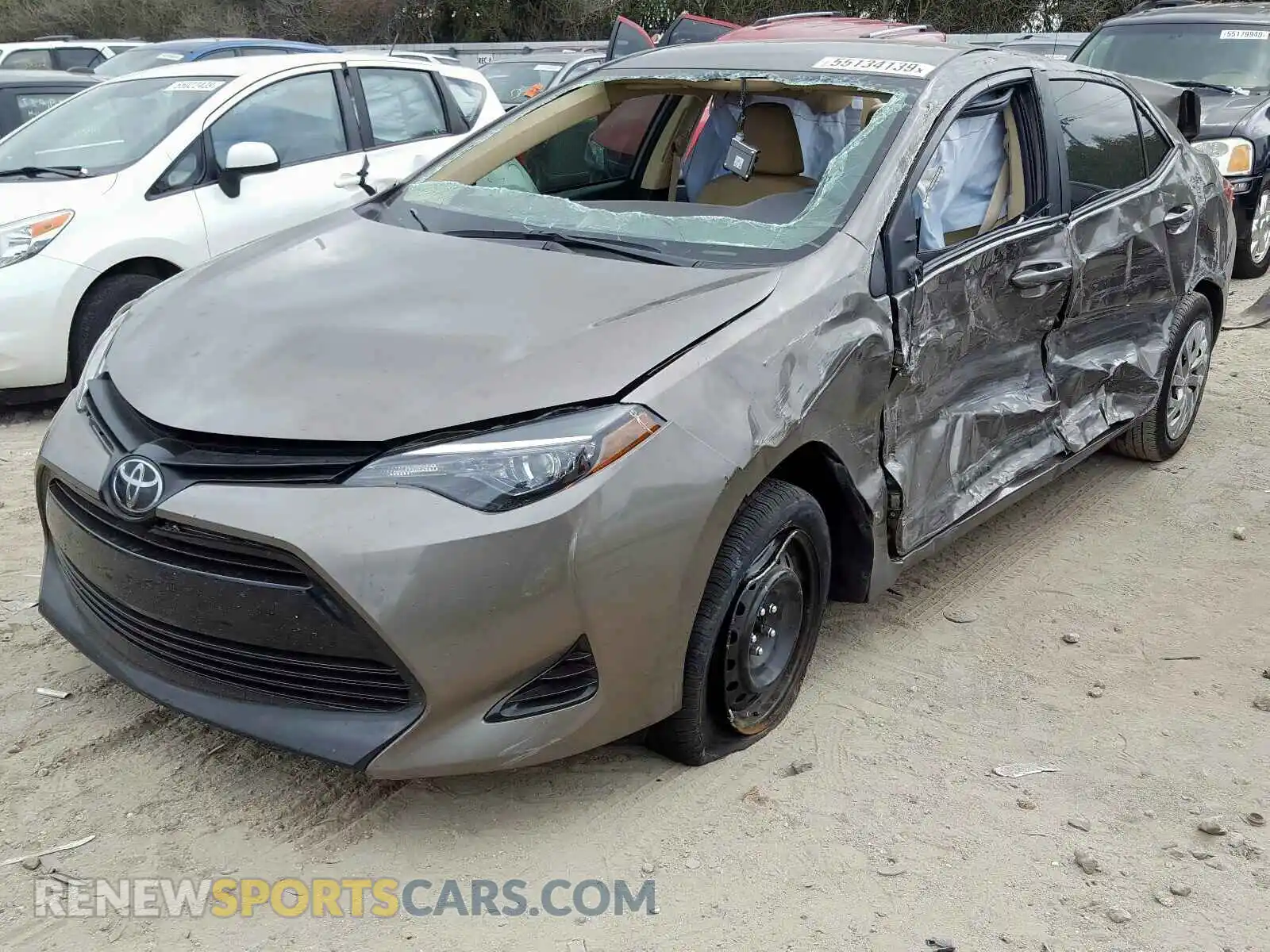 2 Photograph of a damaged car 5YFBURHE4KP867864 TOYOTA COROLLA 2019