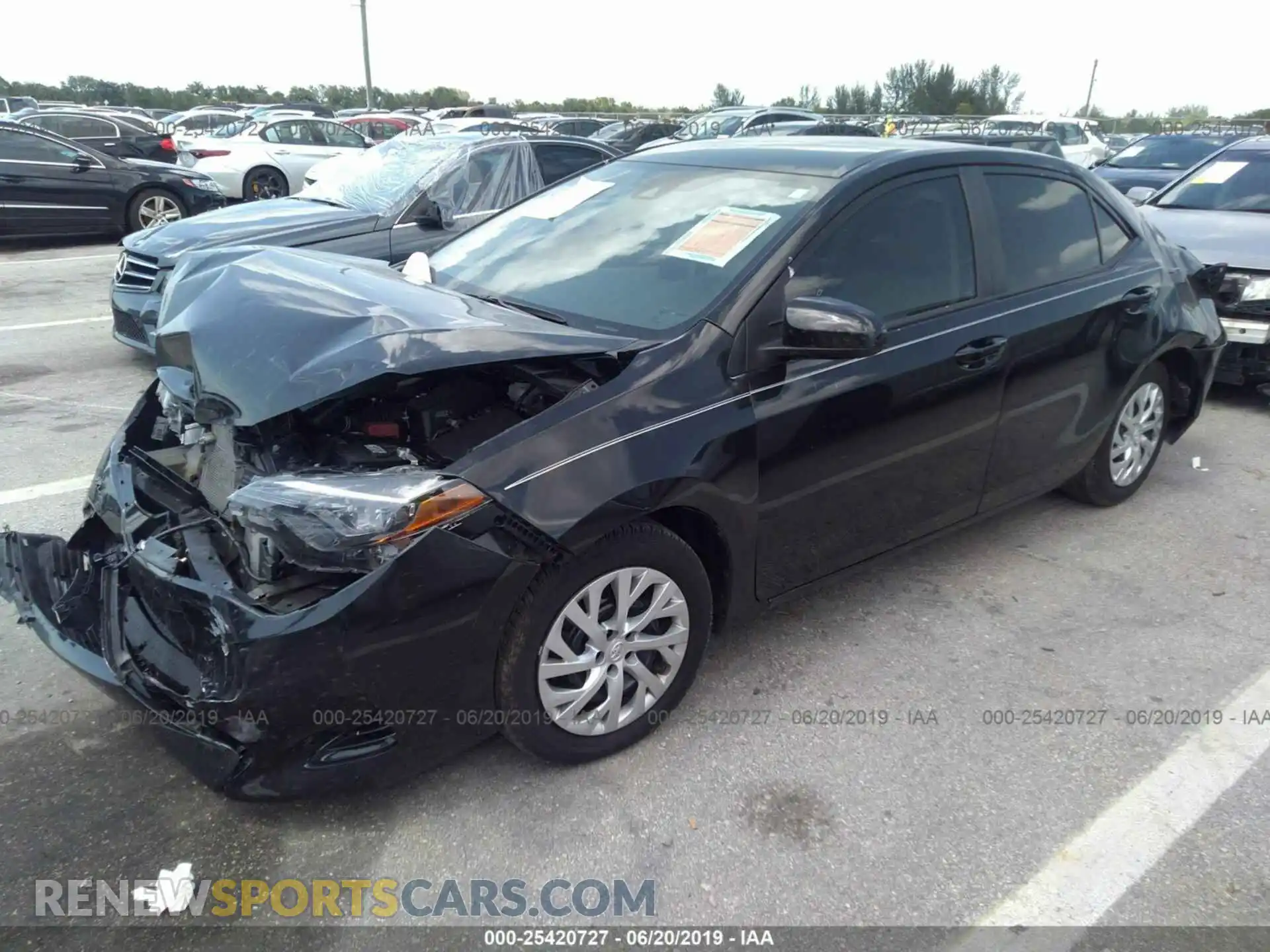 2 Photograph of a damaged car 5YFBURHE4KP867931 TOYOTA COROLLA 2019