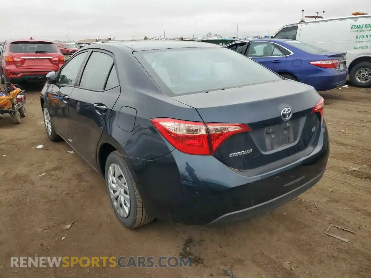2 Photograph of a damaged car 5YFBURHE4KP870862 TOYOTA COROLLA 2019