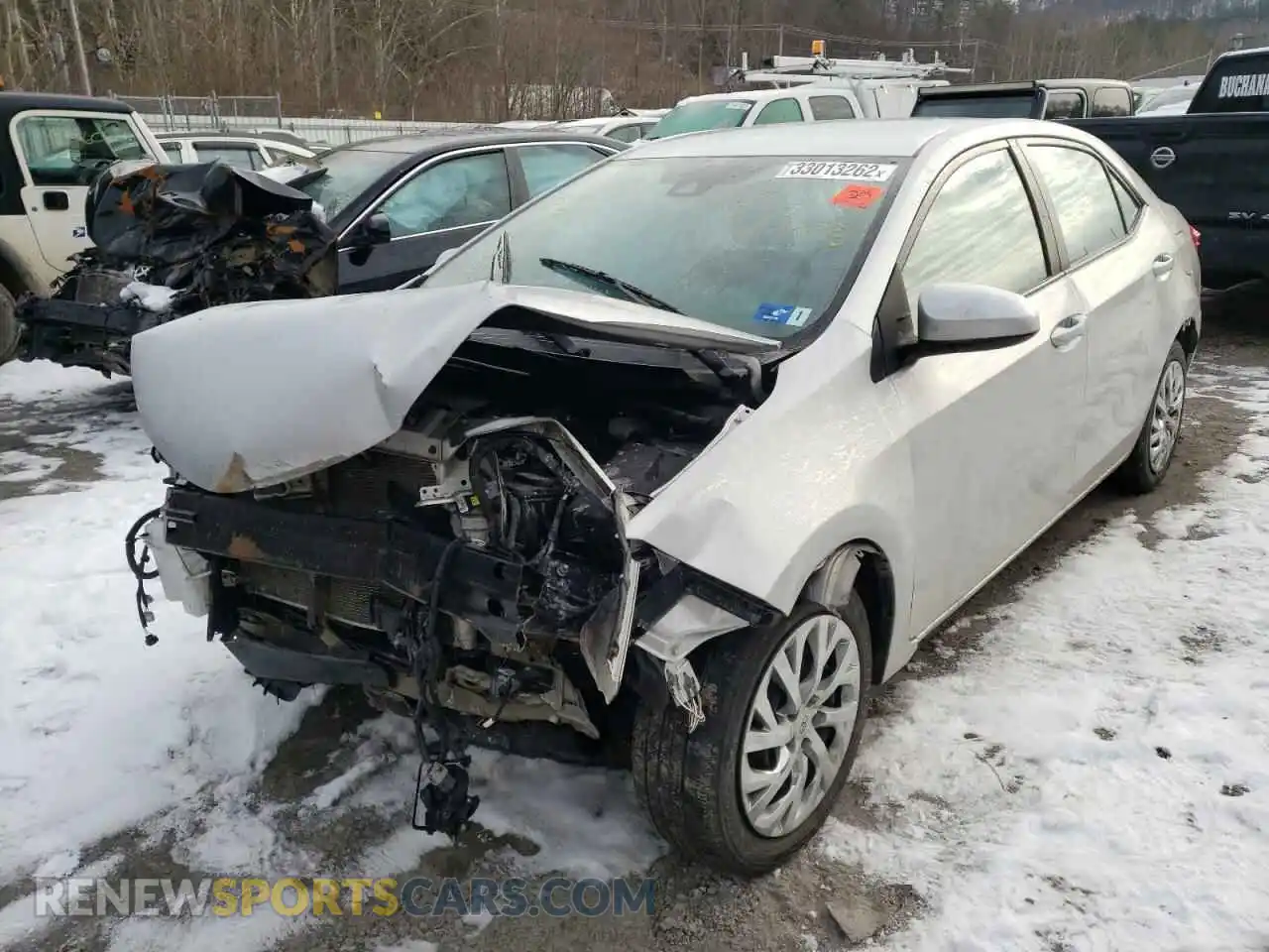 2 Photograph of a damaged car 5YFBURHE4KP872725 TOYOTA COROLLA 2019