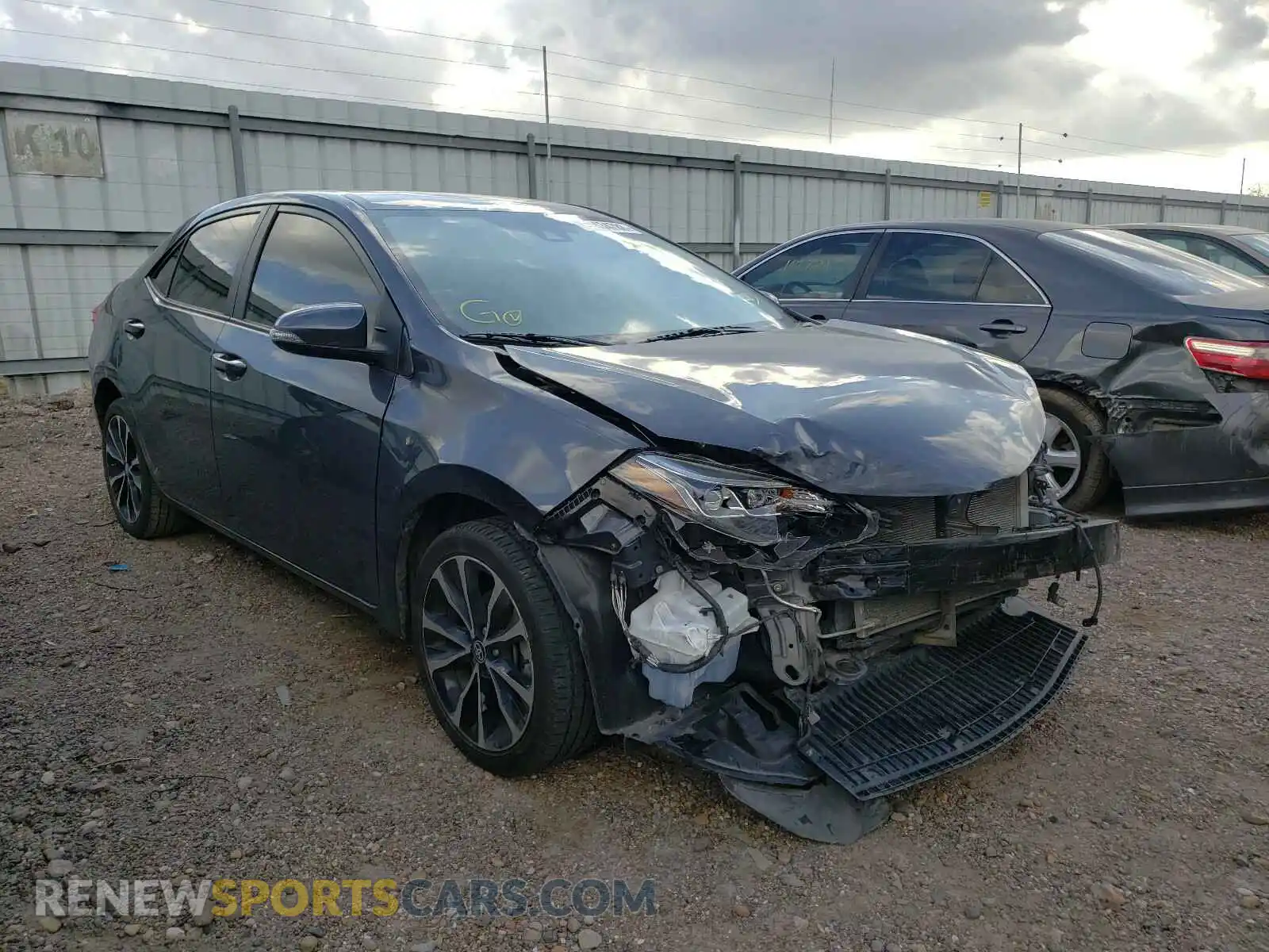1 Photograph of a damaged car 5YFBURHE4KP875558 TOYOTA COROLLA 2019