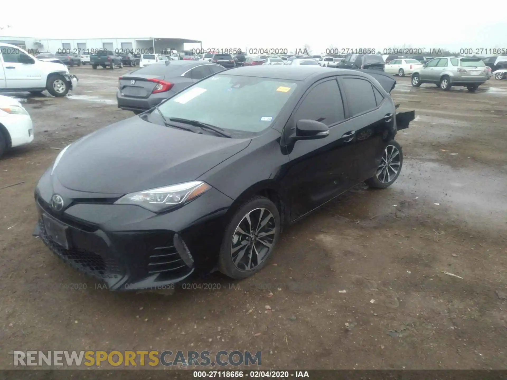 2 Photograph of a damaged car 5YFBURHE4KP877908 TOYOTA COROLLA 2019