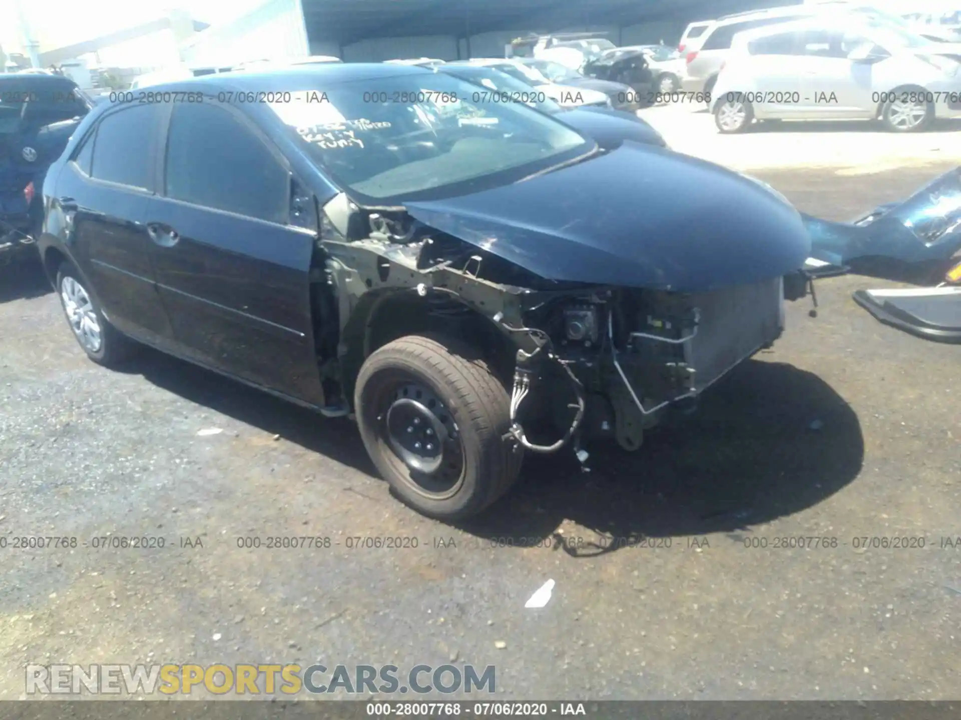 1 Photograph of a damaged car 5YFBURHE4KP880016 TOYOTA COROLLA 2019