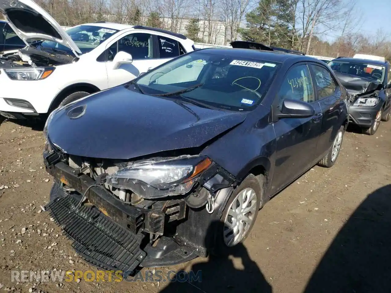 2 Photograph of a damaged car 5YFBURHE4KP886866 TOYOTA COROLLA 2019