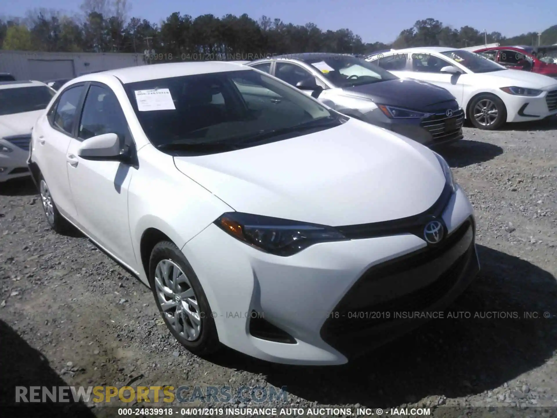 1 Photograph of a damaged car 5YFBURHE4KP894191 TOYOTA COROLLA 2019