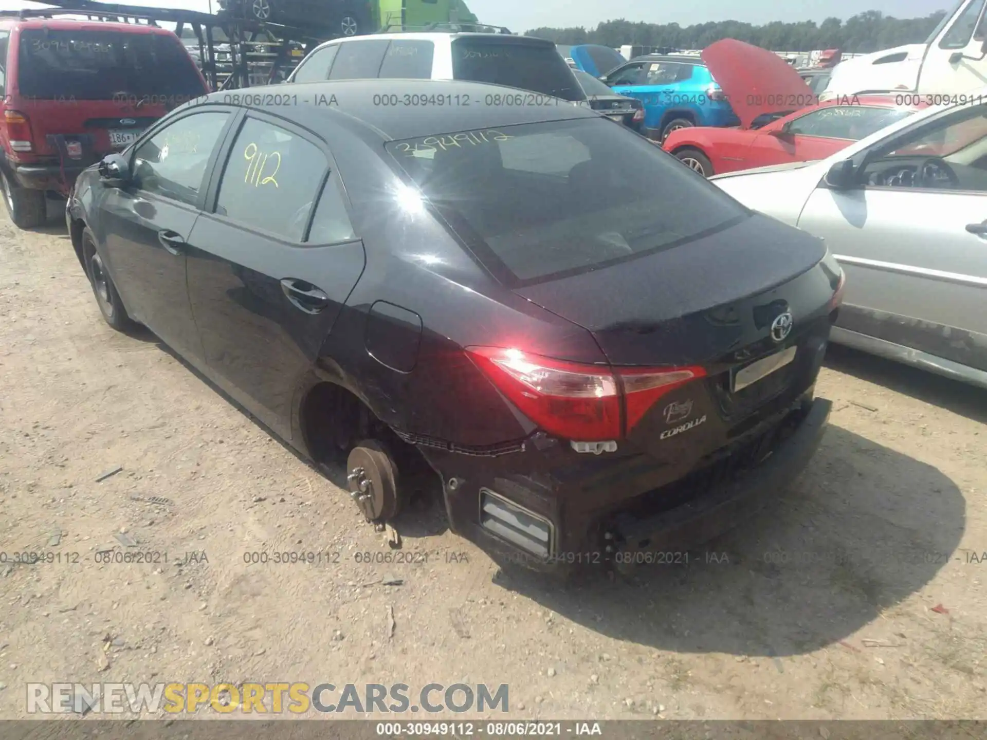 3 Photograph of a damaged car 5YFBURHE4KP896149 TOYOTA COROLLA 2019