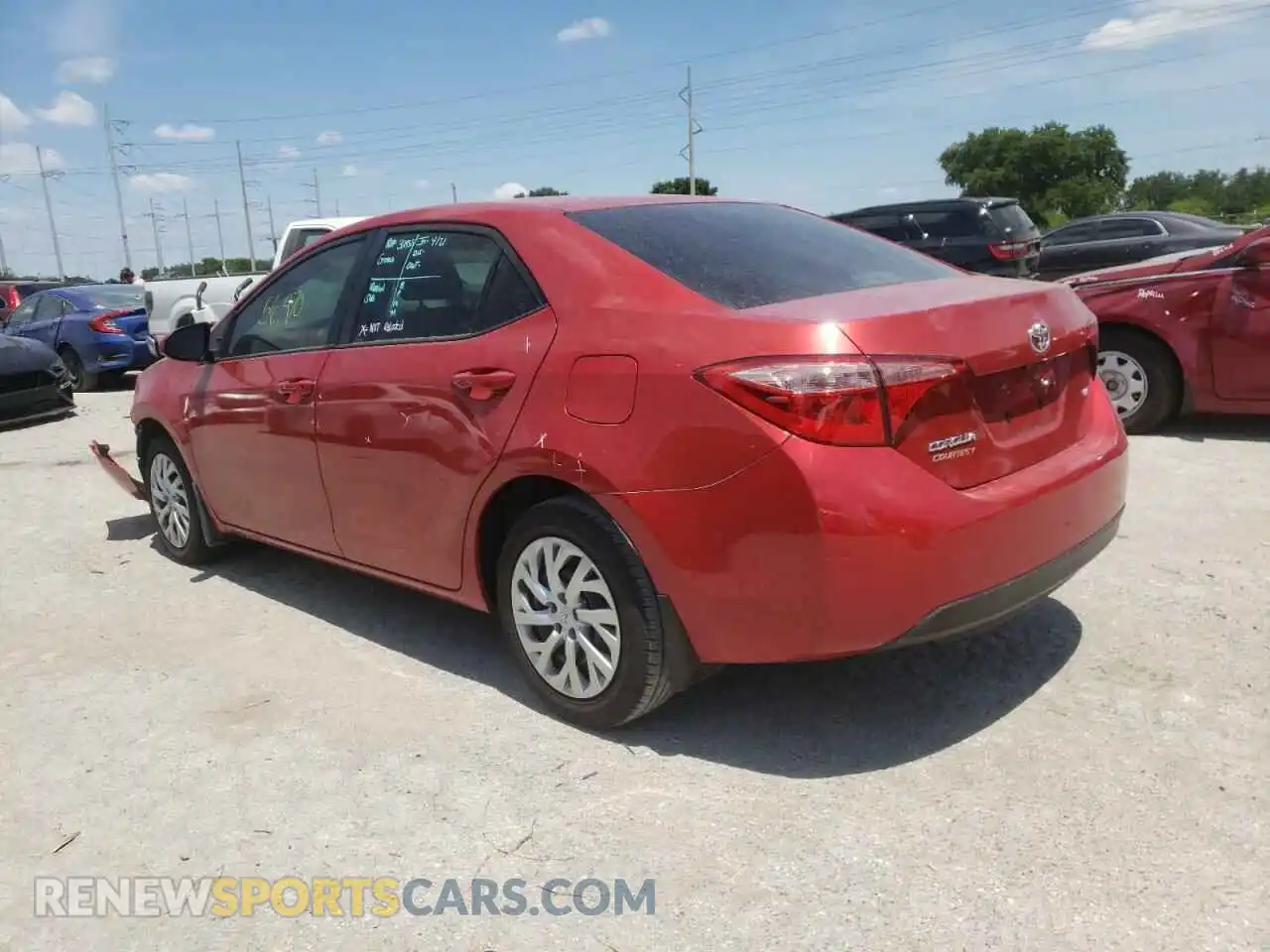 3 Photograph of a damaged car 5YFBURHE4KP911667 TOYOTA COROLLA 2019