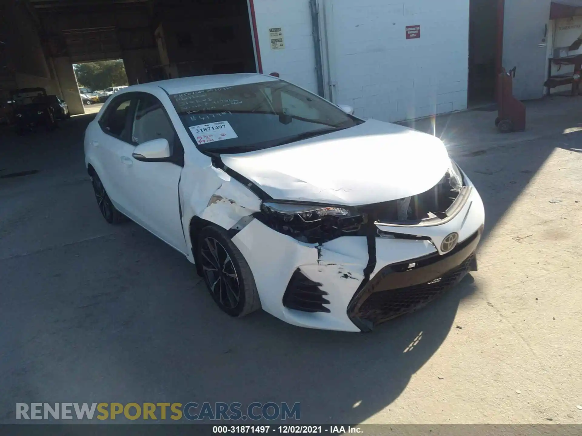 1 fotografías del automóvil dañado 5YFBURHE4KP917064 TOYOTA COROLLA 2019