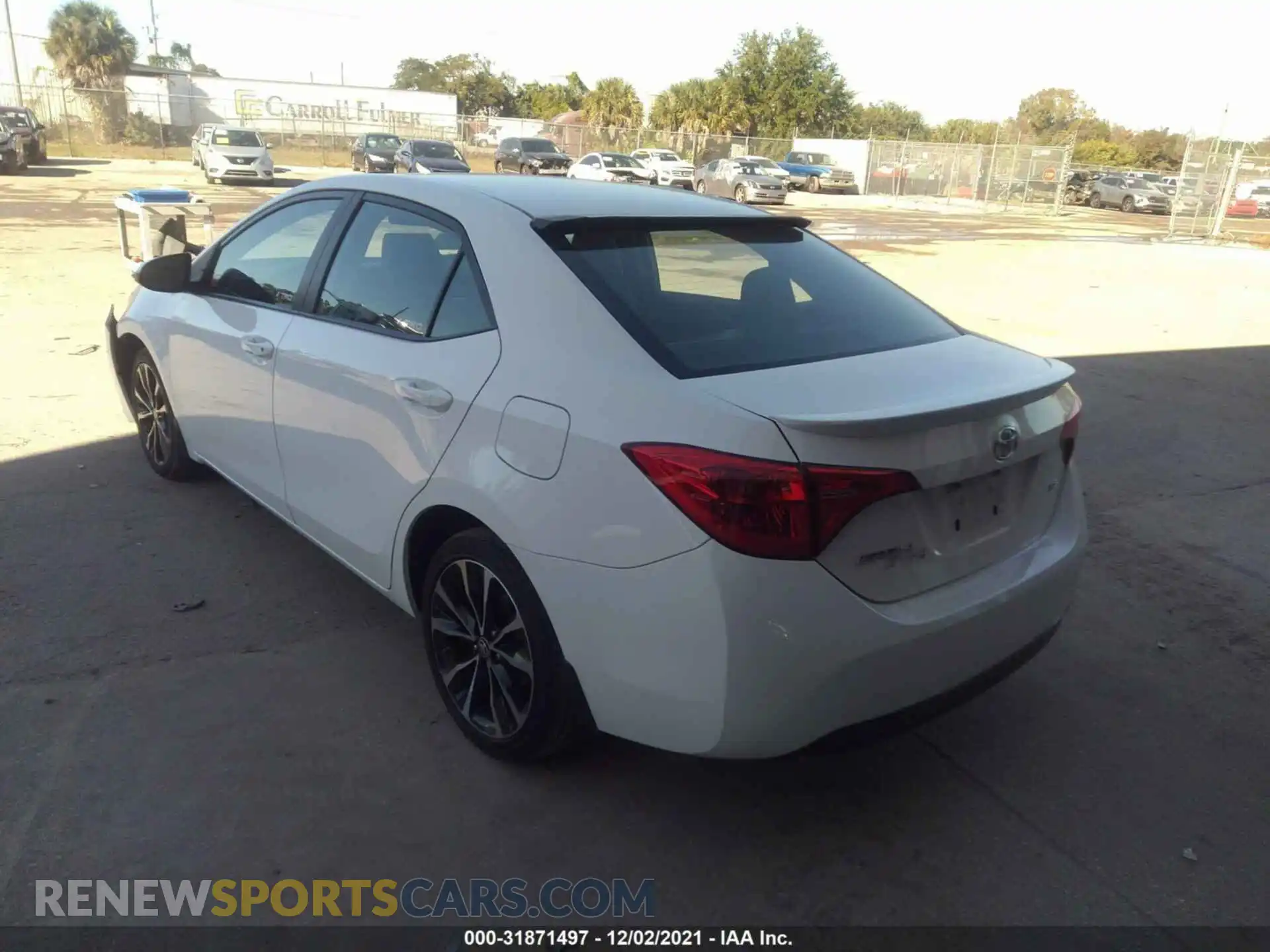 3 fotografías del automóvil dañado 5YFBURHE4KP917064 TOYOTA COROLLA 2019