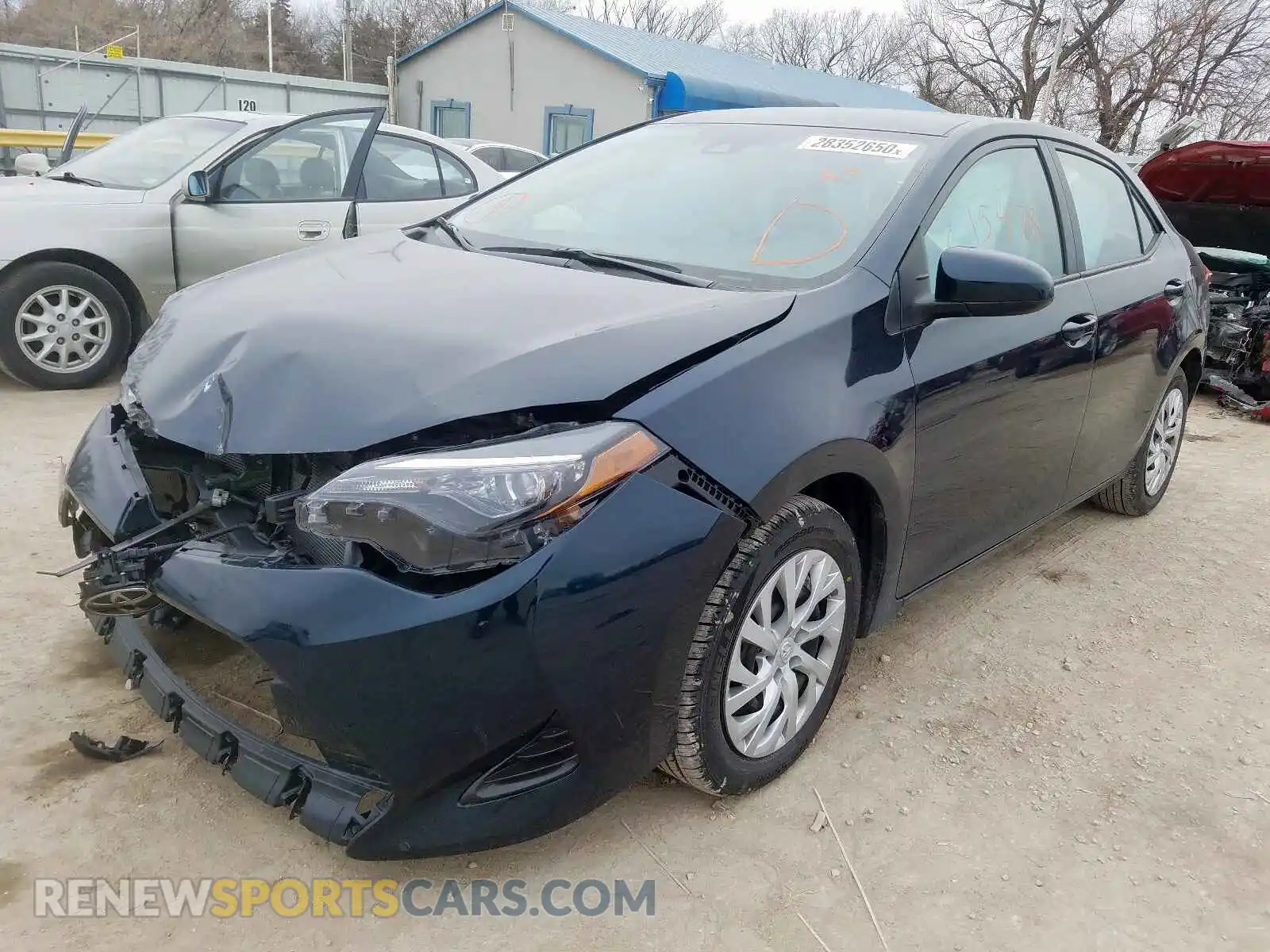 2 Photograph of a damaged car 5YFBURHE4KP917193 TOYOTA COROLLA 2019