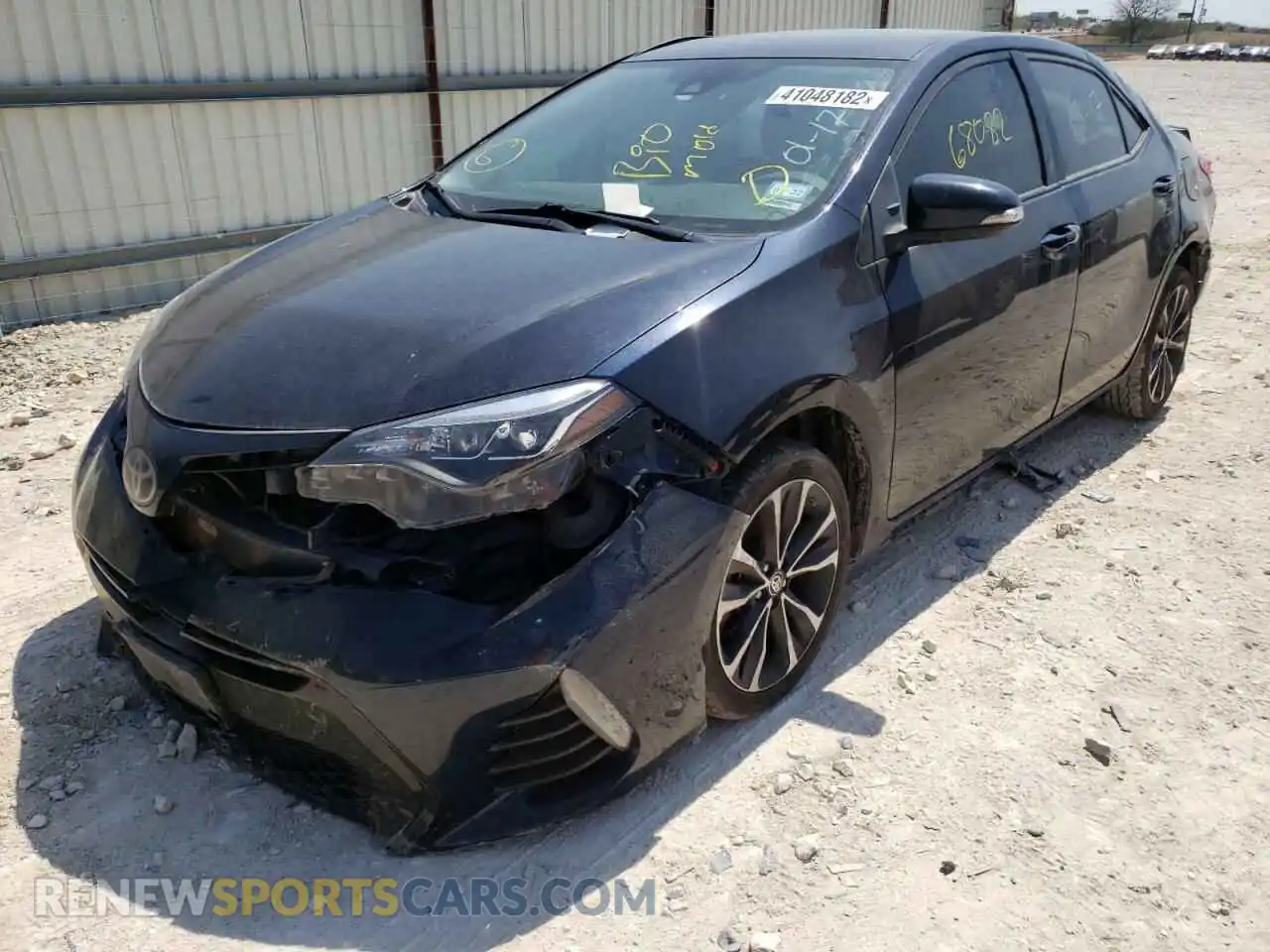 2 Photograph of a damaged car 5YFBURHE4KP917842 TOYOTA COROLLA 2019