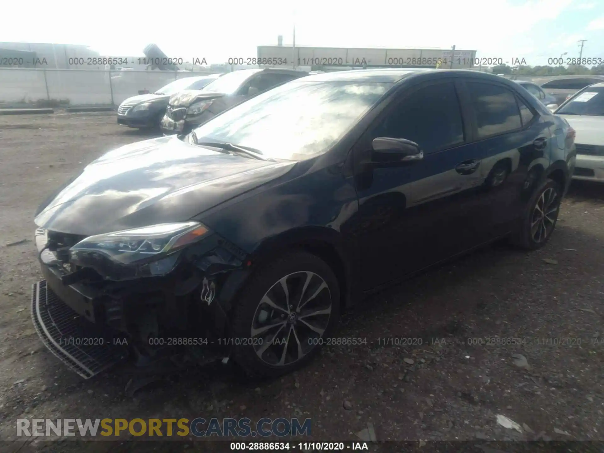 2 Photograph of a damaged car 5YFBURHE4KP919977 TOYOTA COROLLA 2019