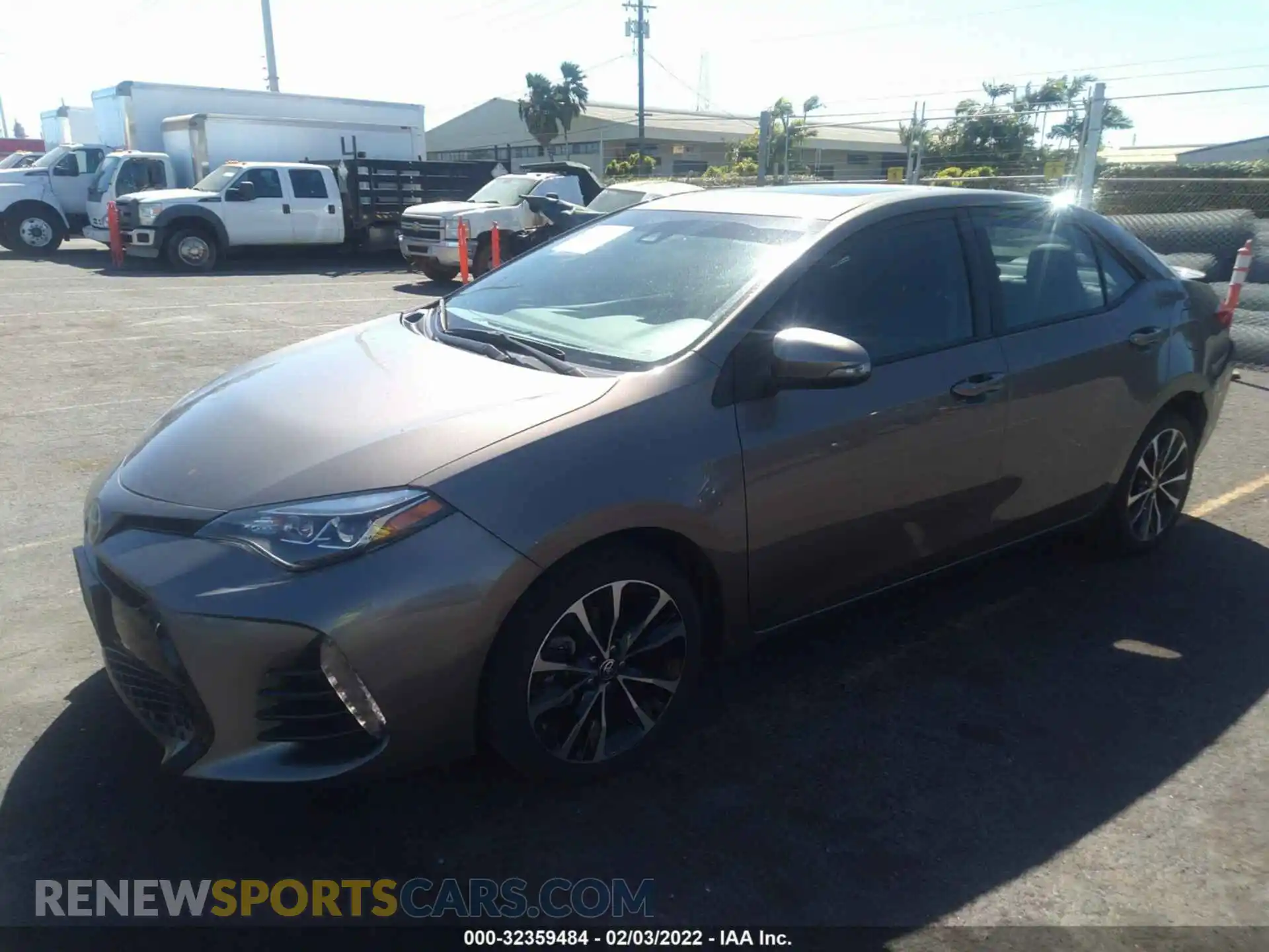 2 Photograph of a damaged car 5YFBURHE4KP926962 TOYOTA COROLLA 2019
