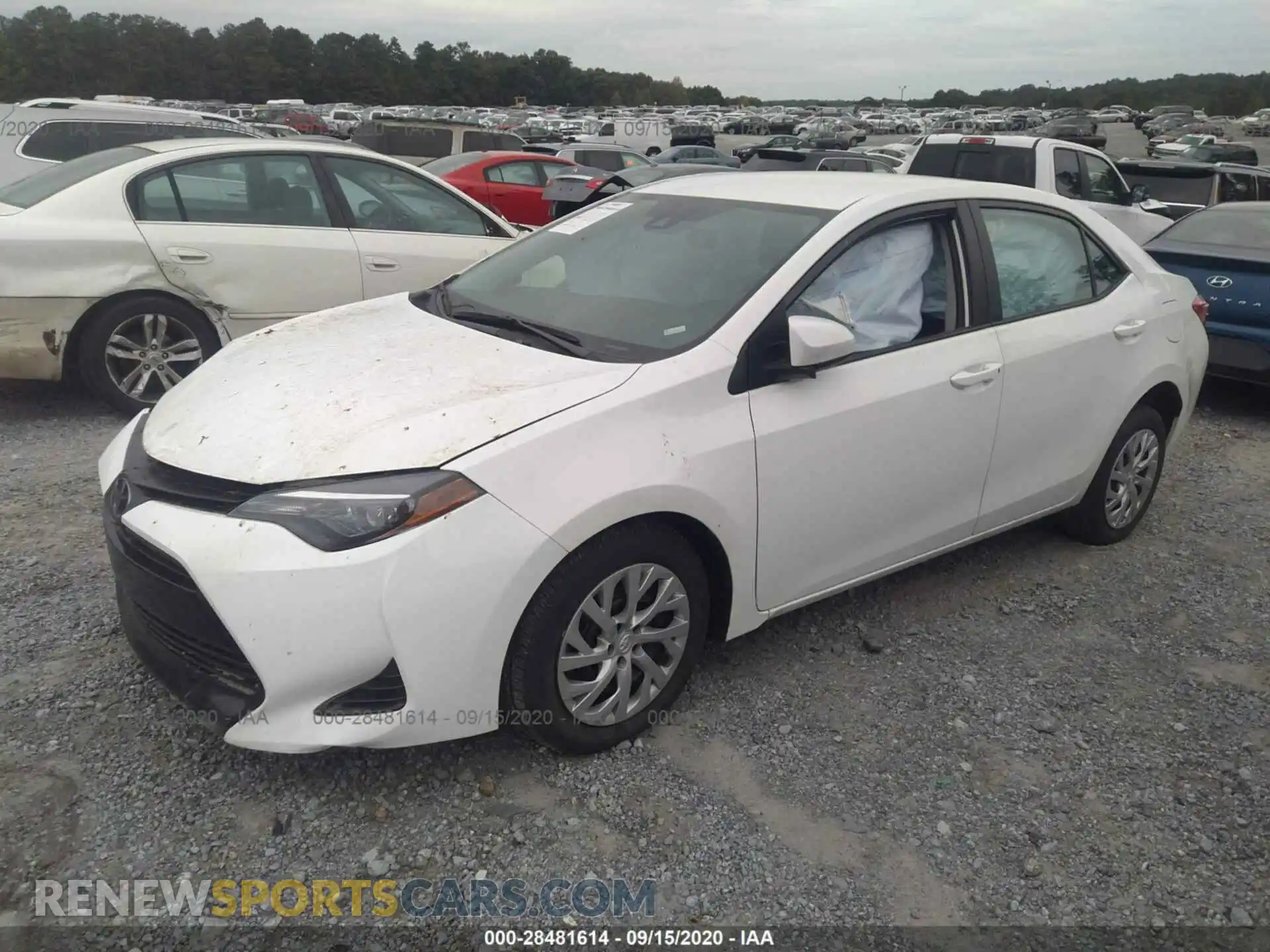 2 Photograph of a damaged car 5YFBURHE4KP927514 TOYOTA COROLLA 2019