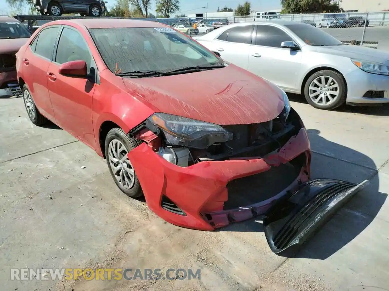 1 Photograph of a damaged car 5YFBURHE4KP932535 TOYOTA COROLLA 2019