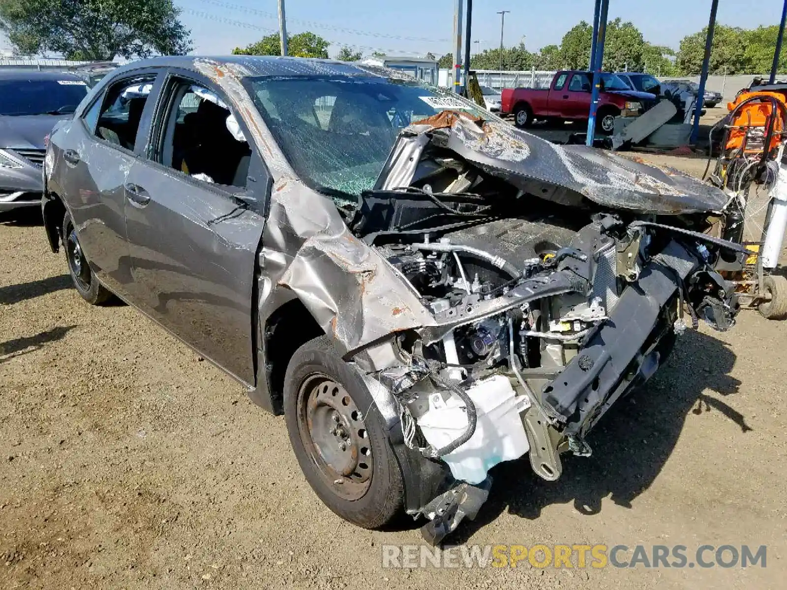 1 Photograph of a damaged car 5YFBURHE4KP932664 TOYOTA COROLLA 2019