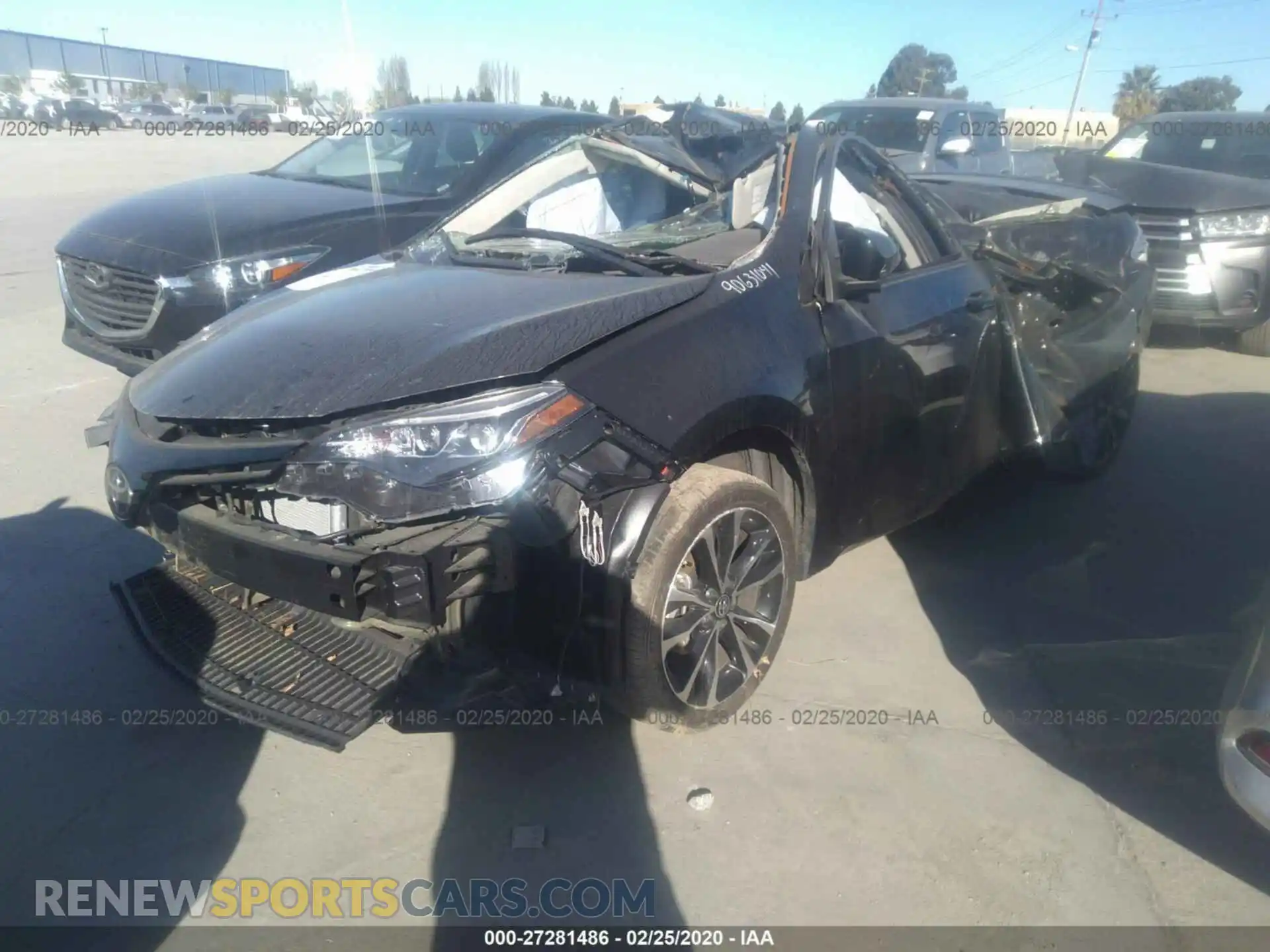 2 Photograph of a damaged car 5YFBURHE4KP933538 TOYOTA COROLLA 2019