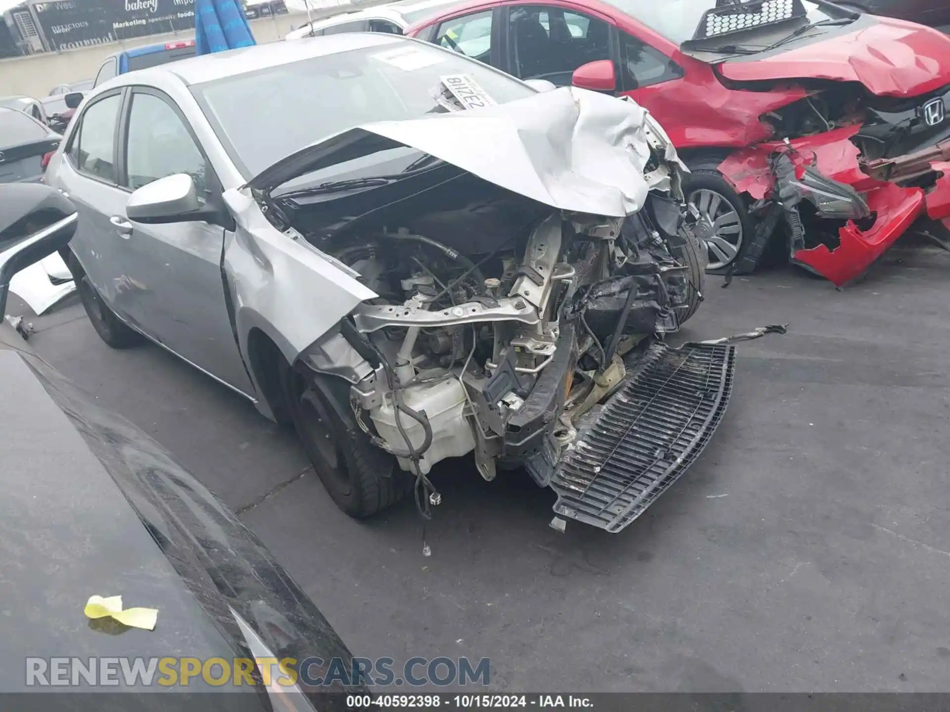 1 Photograph of a damaged car 5YFBURHE4KP936018 TOYOTA COROLLA 2019