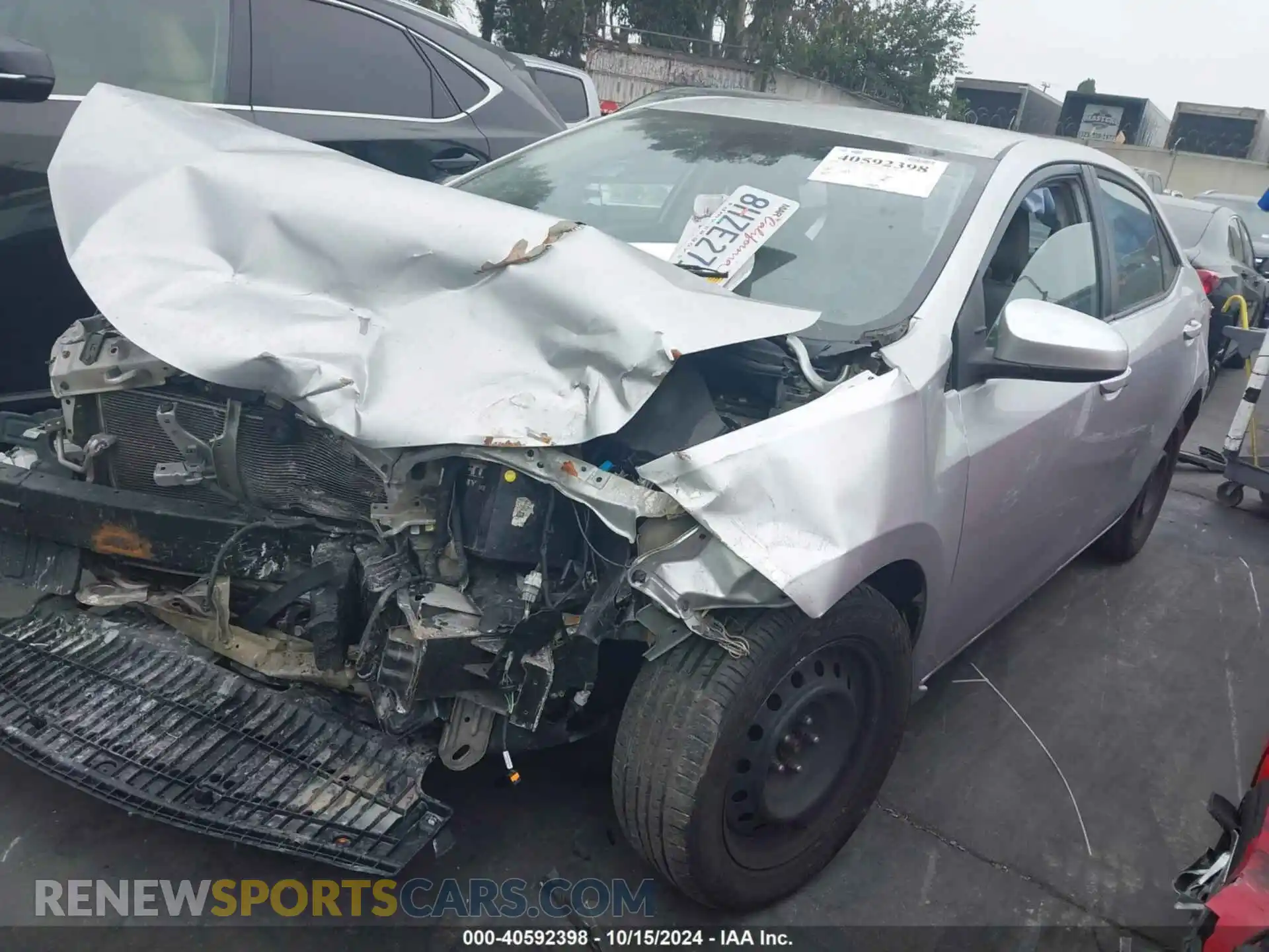 2 Photograph of a damaged car 5YFBURHE4KP936018 TOYOTA COROLLA 2019