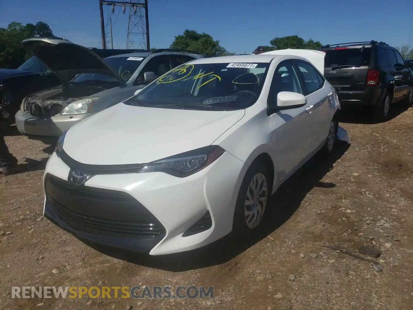 2 Photograph of a damaged car 5YFBURHE4KP939081 TOYOTA COROLLA 2019