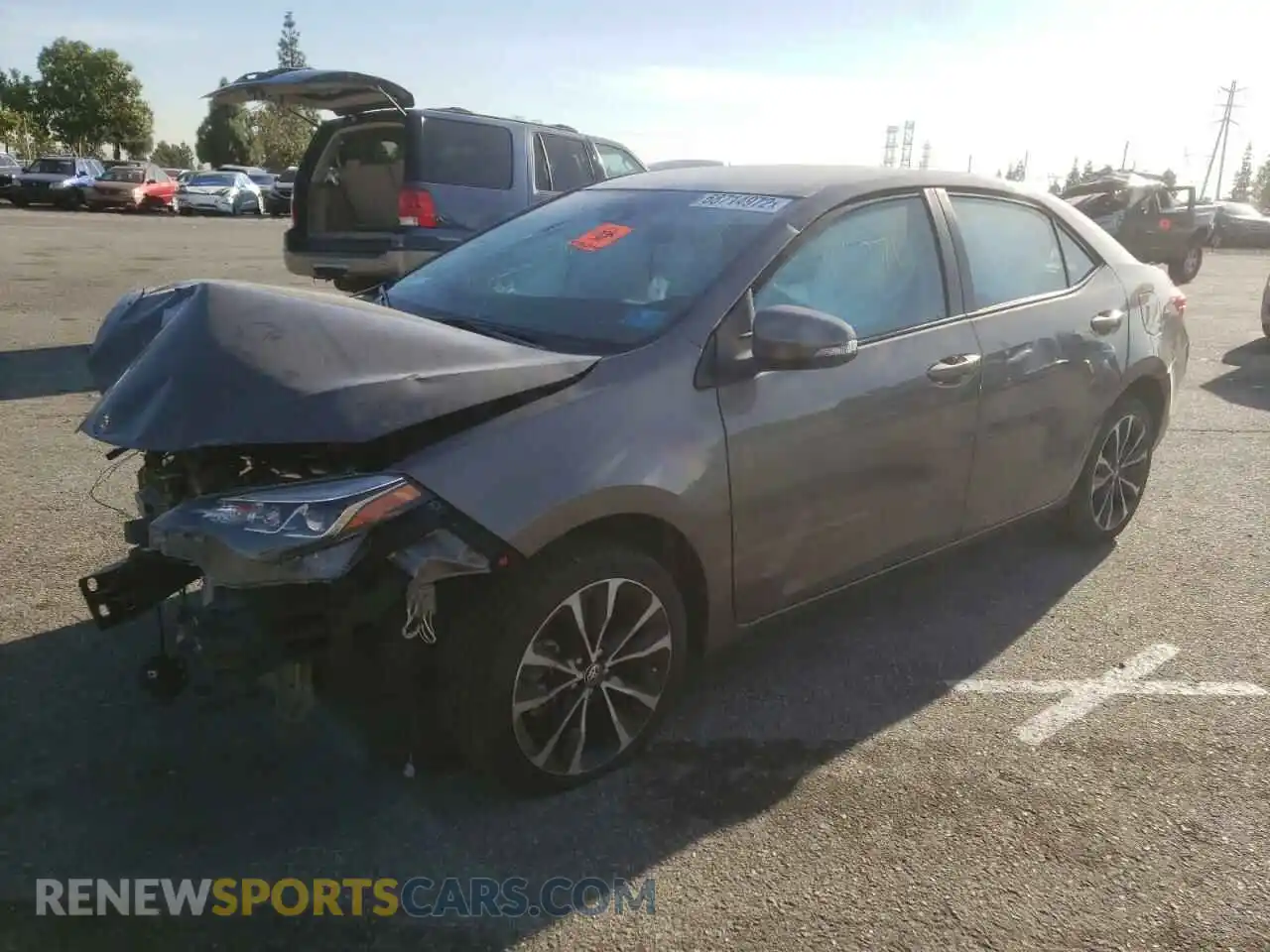 1 Photograph of a damaged car 5YFBURHE4KP939453 TOYOTA COROLLA 2019