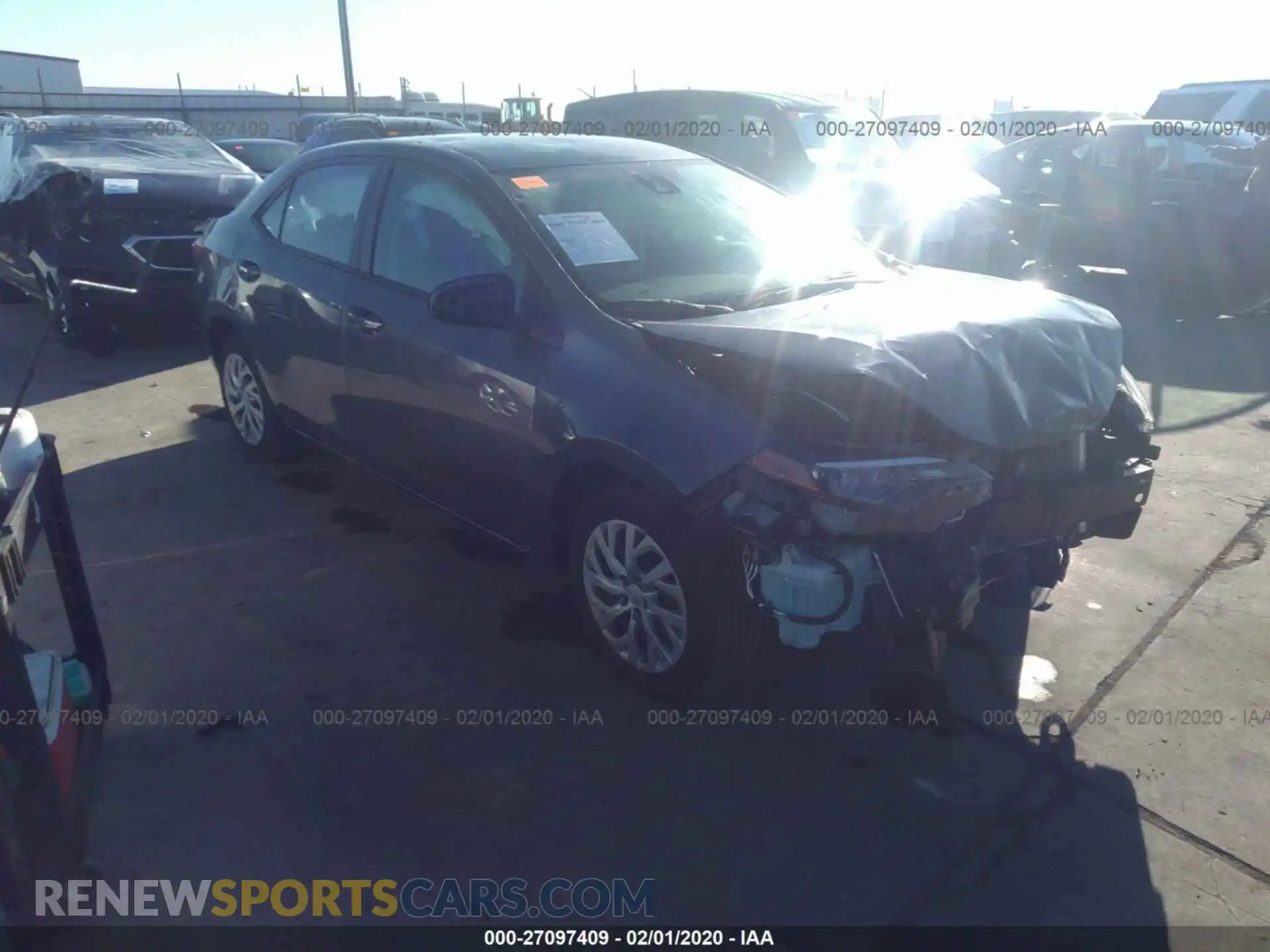 1 Photograph of a damaged car 5YFBURHE4KP944328 TOYOTA COROLLA 2019