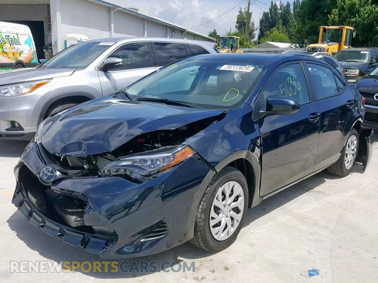 2 Photograph of a damaged car 5YFBURHE4KP946791 TOYOTA COROLLA 2019