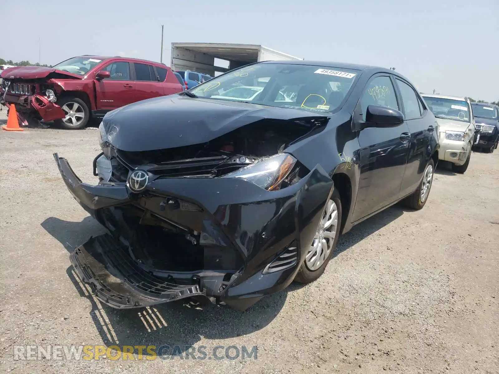 2 Photograph of a damaged car 5YFBURHE4KP947469 TOYOTA COROLLA 2019