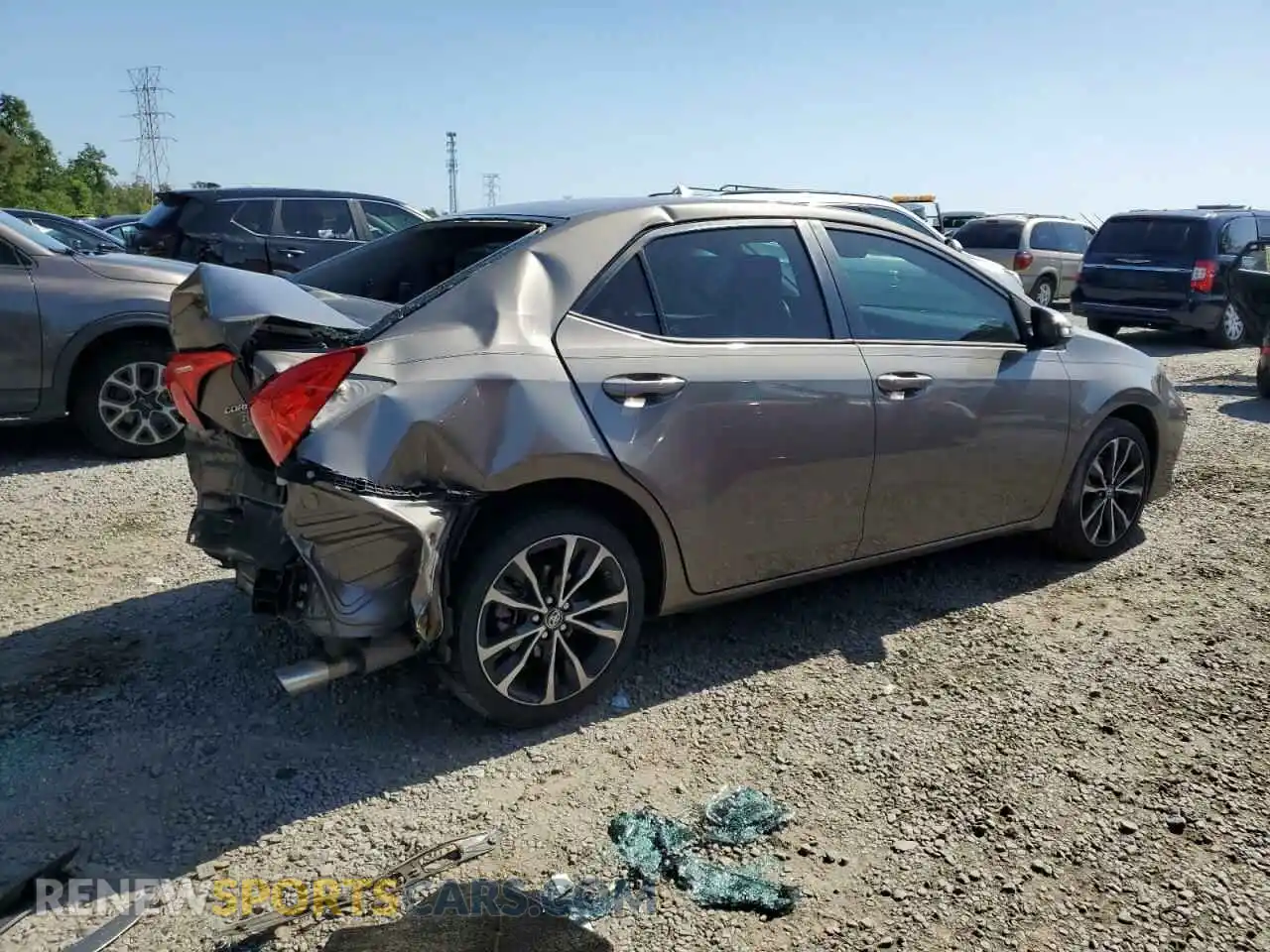 3 Photograph of a damaged car 5YFBURHE4KP947794 TOYOTA COROLLA 2019