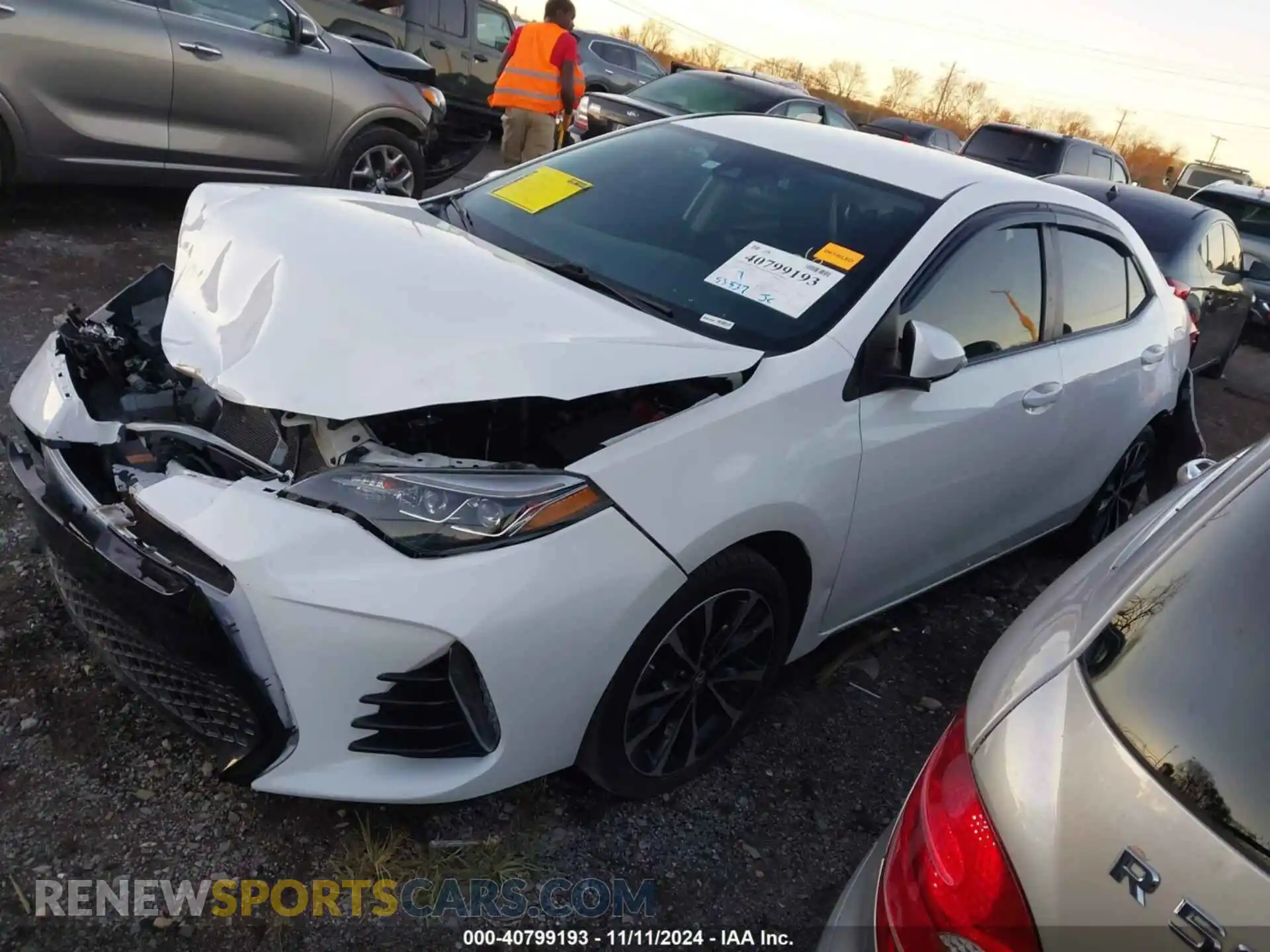 2 Photograph of a damaged car 5YFBURHE4KP948606 TOYOTA COROLLA 2019