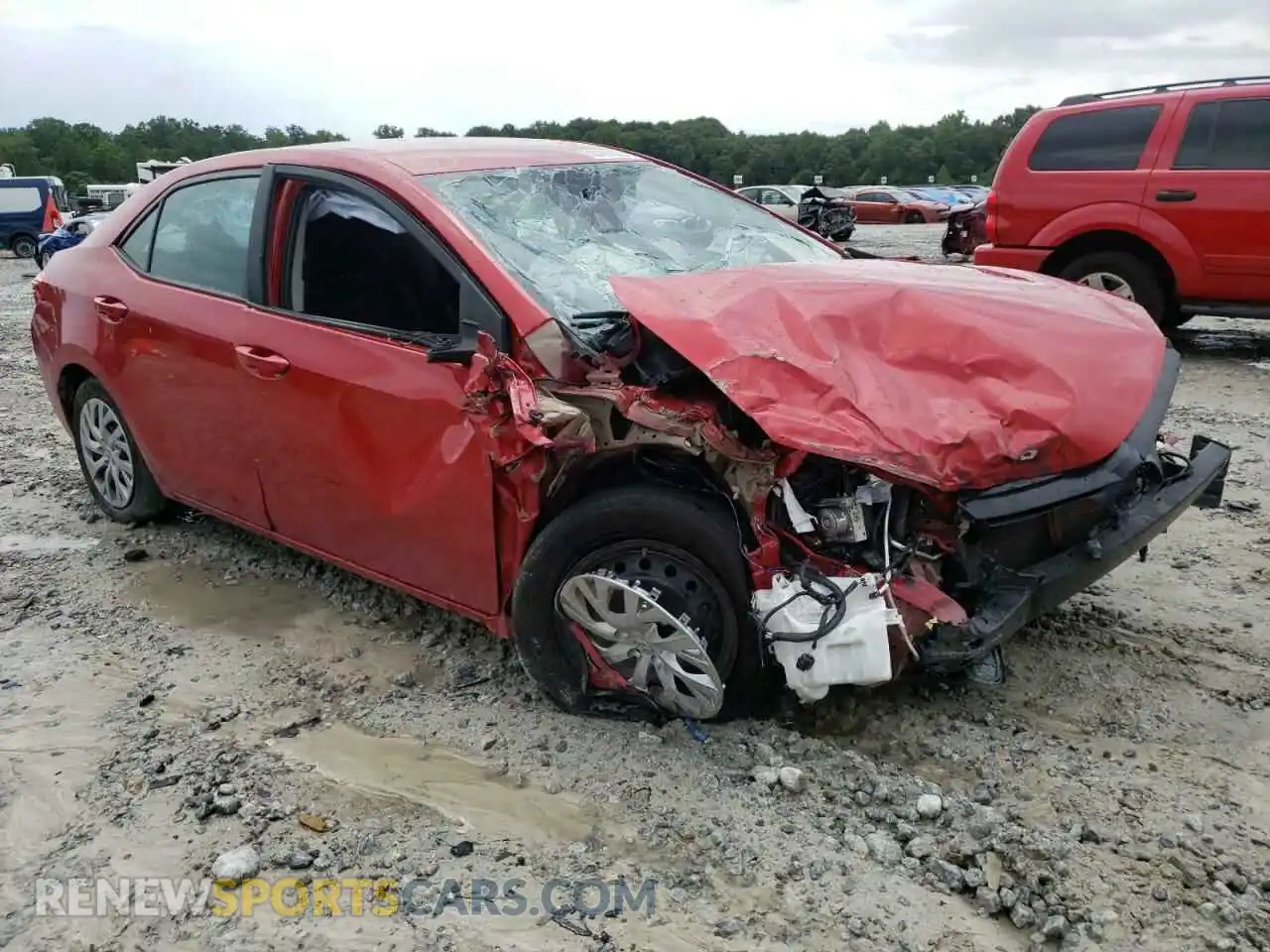 1 Photograph of a damaged car 5YFBURHE4KP948668 TOYOTA COROLLA 2019