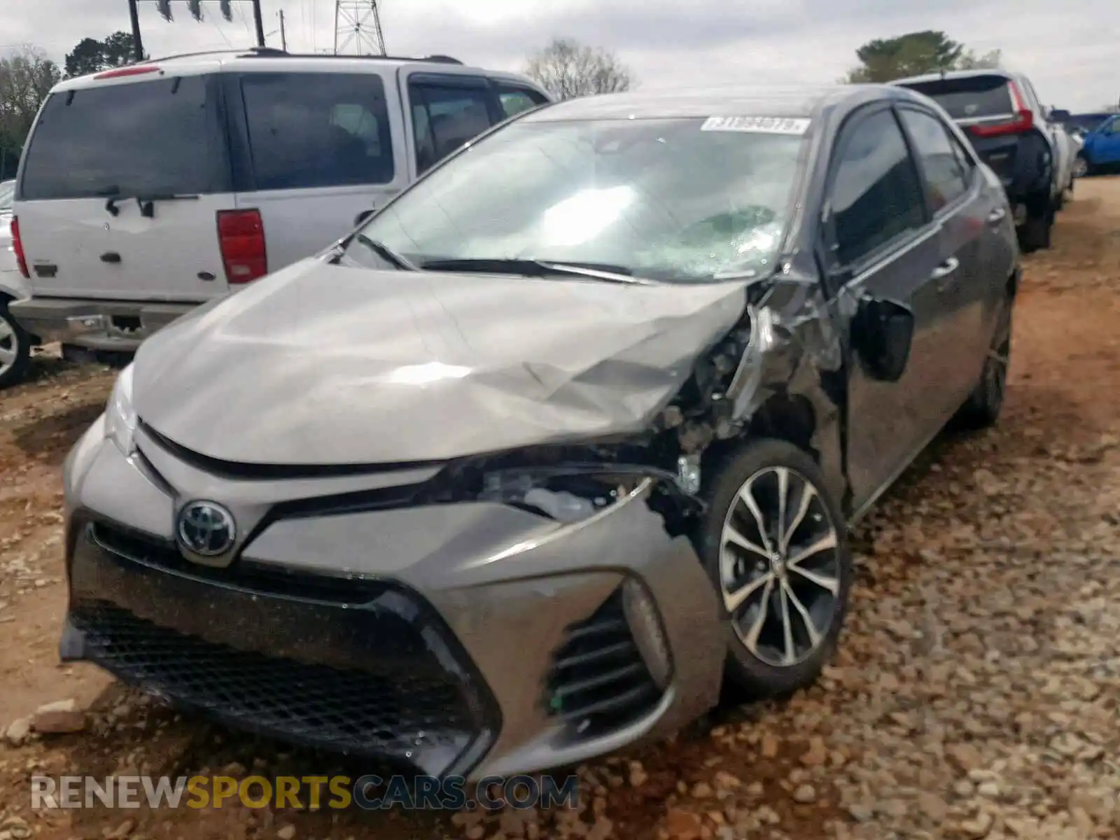 2 Photograph of a damaged car 5YFBURHE4KP948900 TOYOTA COROLLA 2019