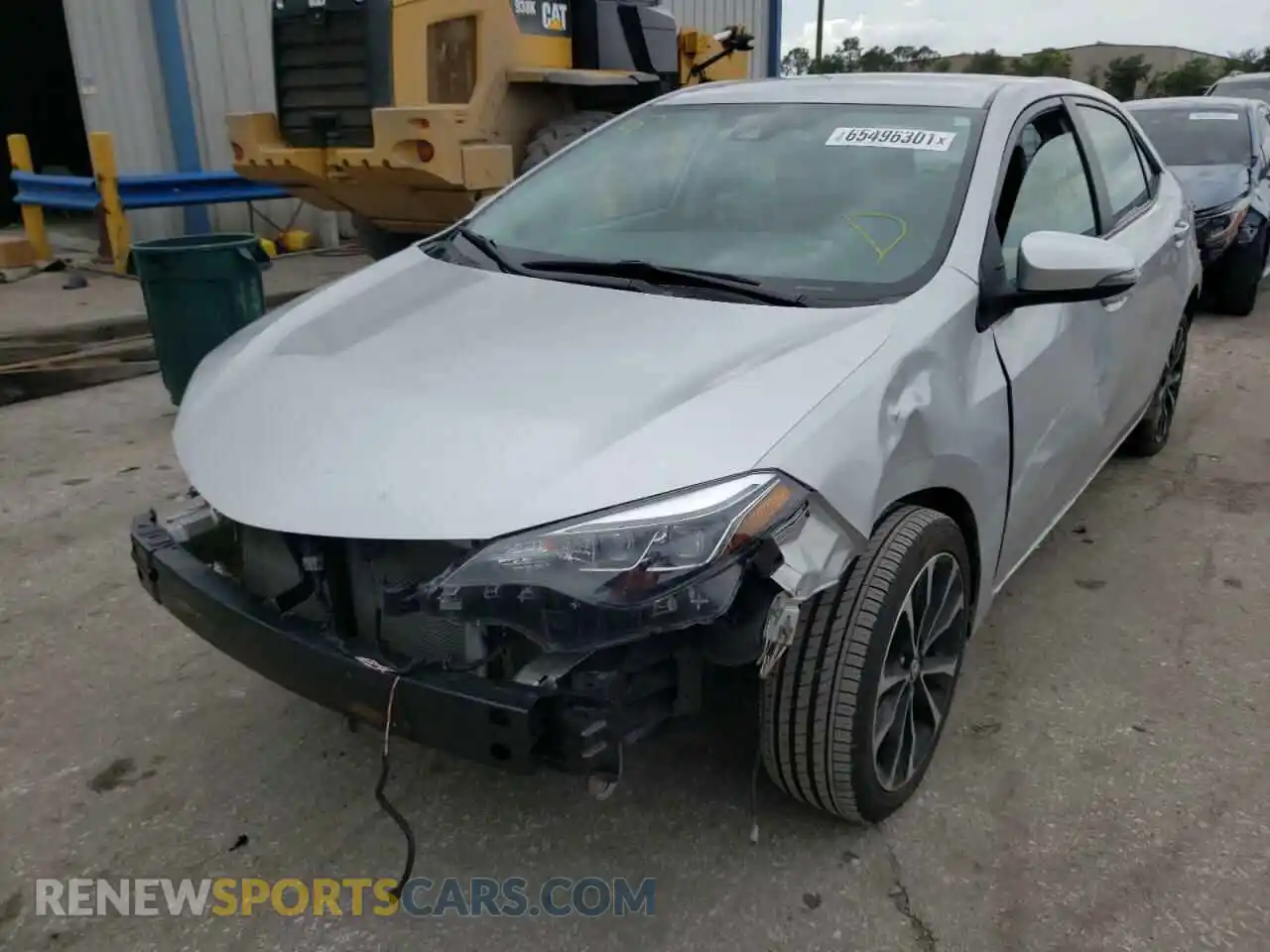 2 Photograph of a damaged car 5YFBURHE4KP949111 TOYOTA COROLLA 2019