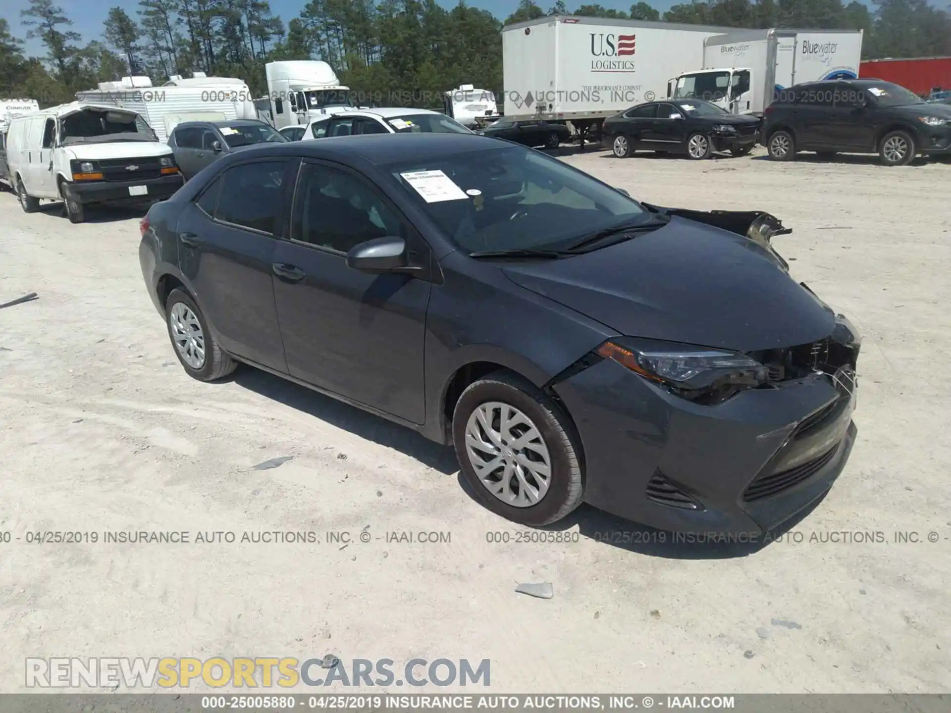 1 Photograph of a damaged car 5YFBURHE4KP949819 TOYOTA COROLLA 2019