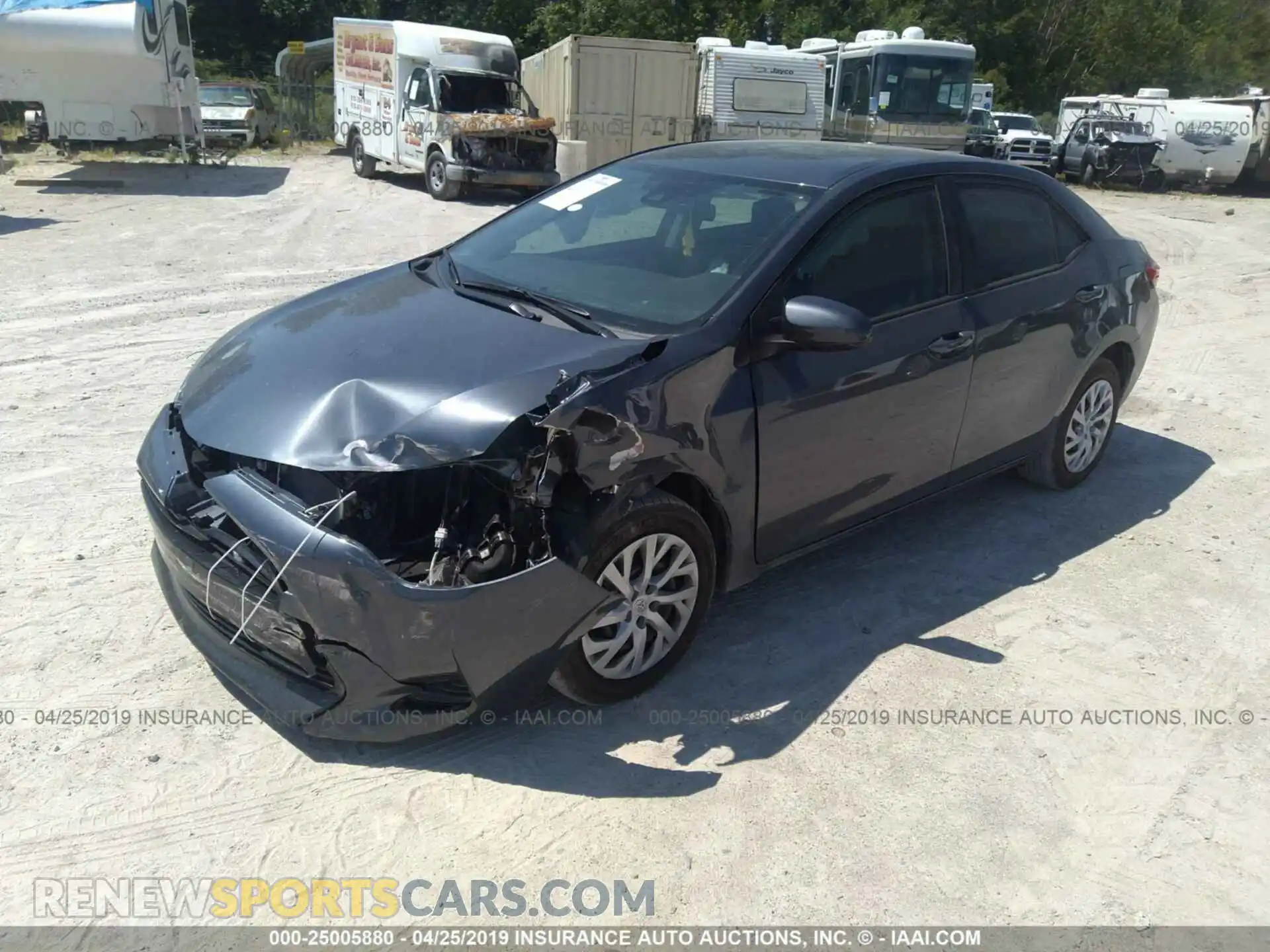 2 Photograph of a damaged car 5YFBURHE4KP949819 TOYOTA COROLLA 2019