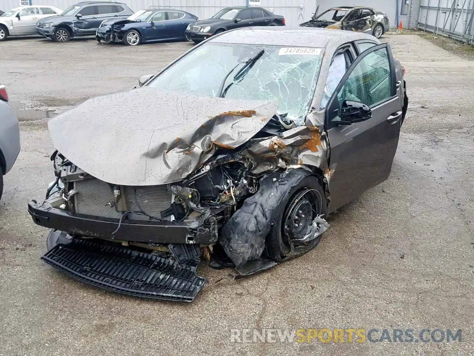 2 Photograph of a damaged car 5YFBURHE5KP878274 TOYOTA COROLLA 2019